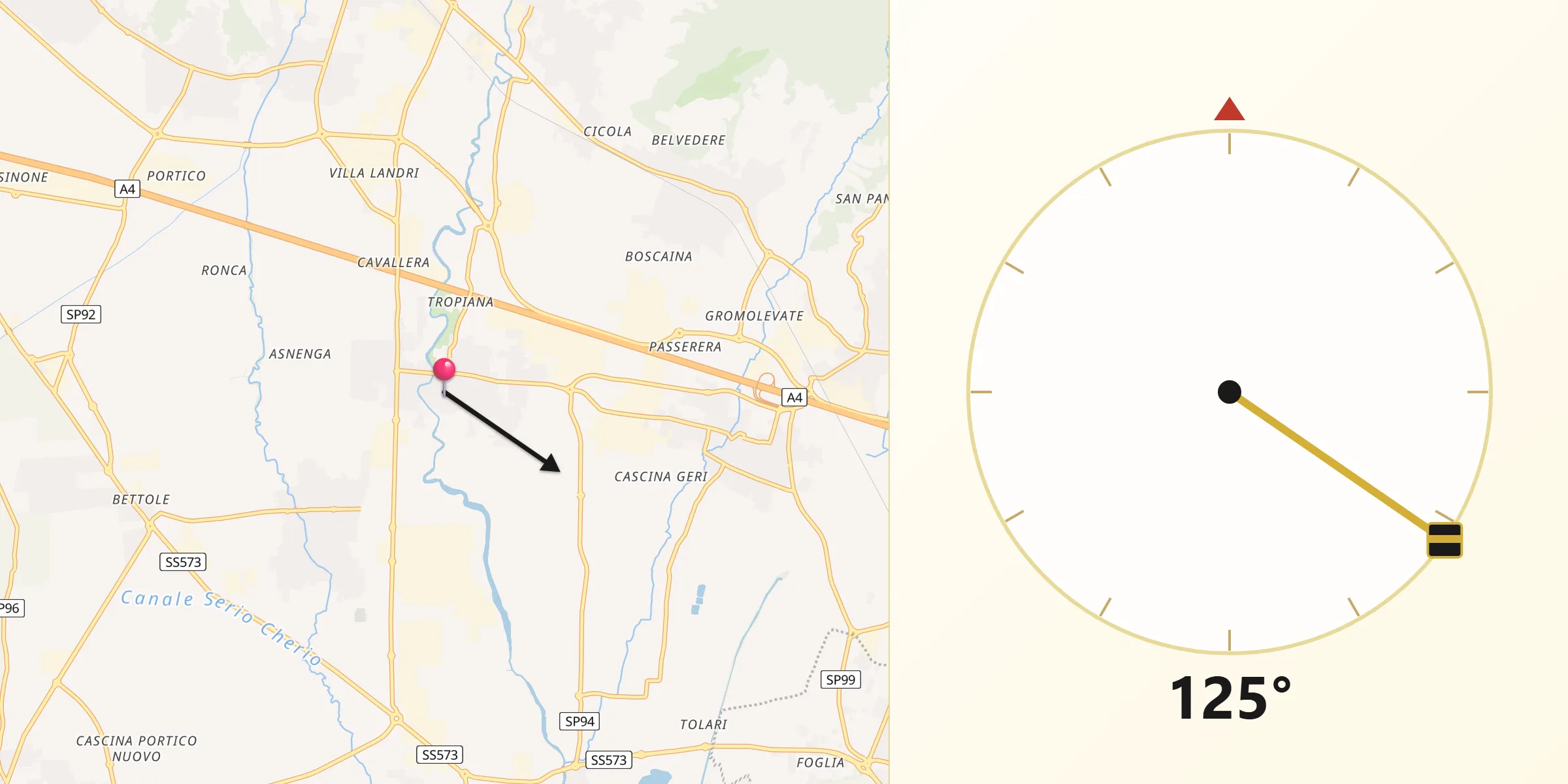 Direzione della Qibla da Bolgare