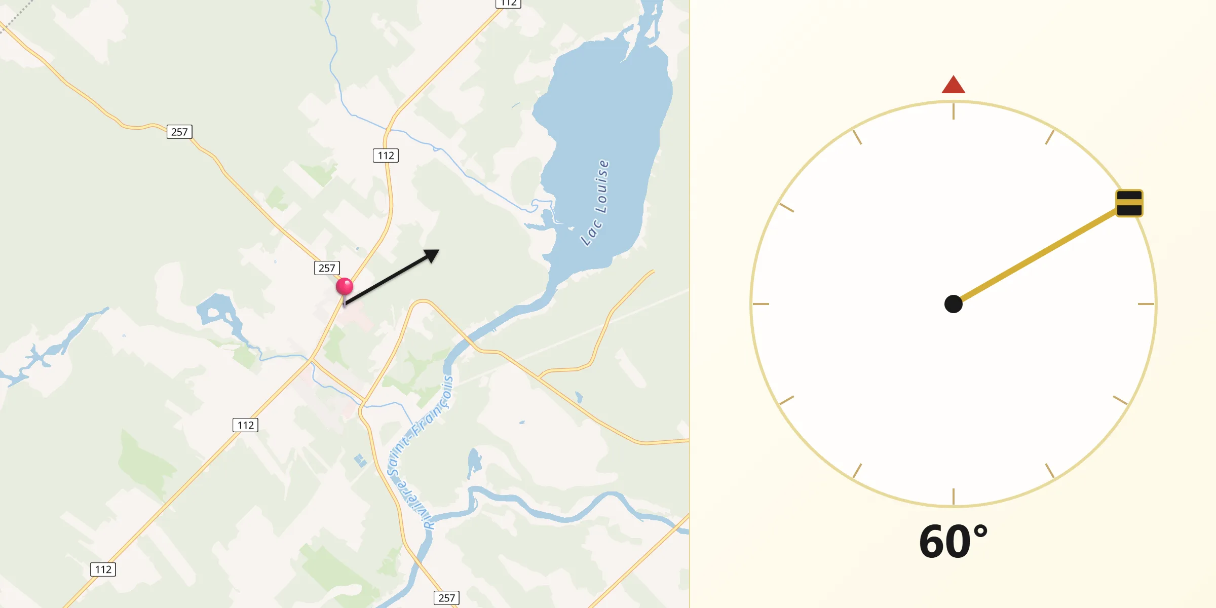 Qibla Direction from Weedon Centre