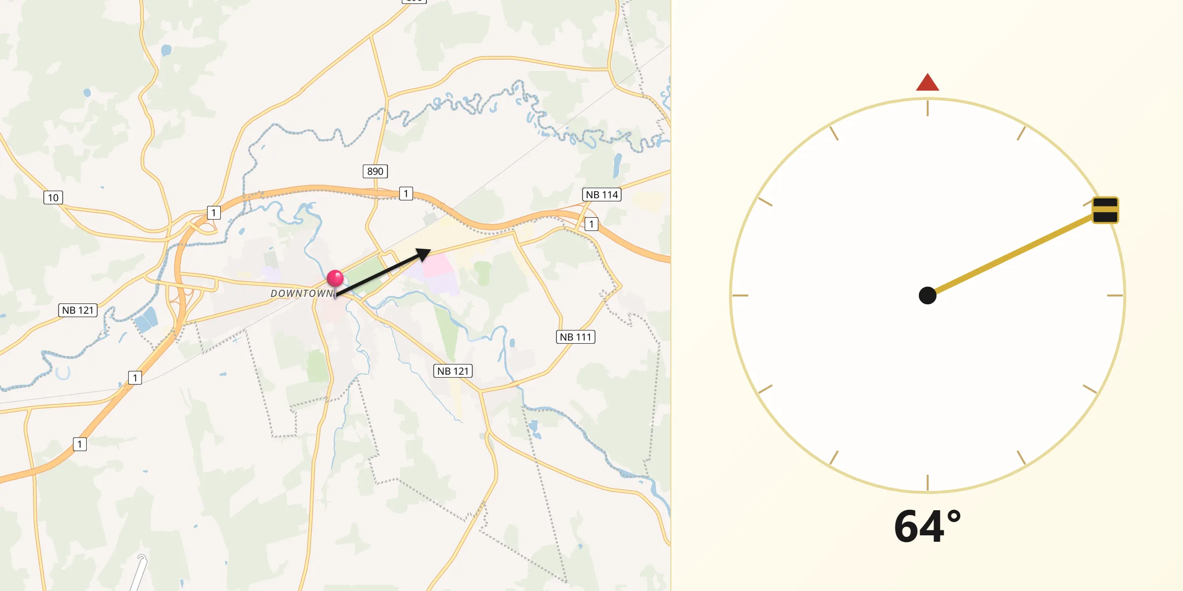 Qibla Direction from Sussex