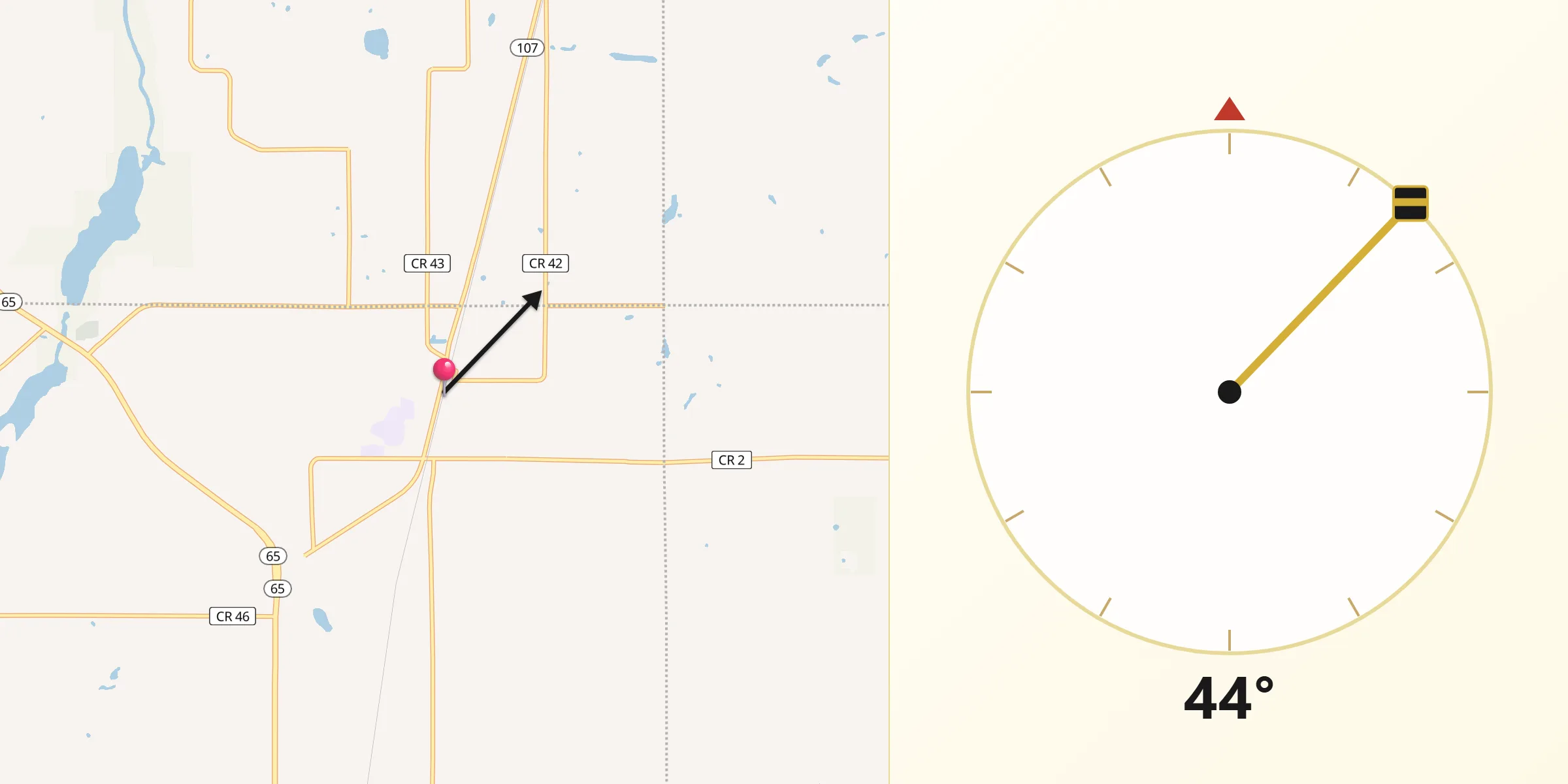Qibla Direction from Braham