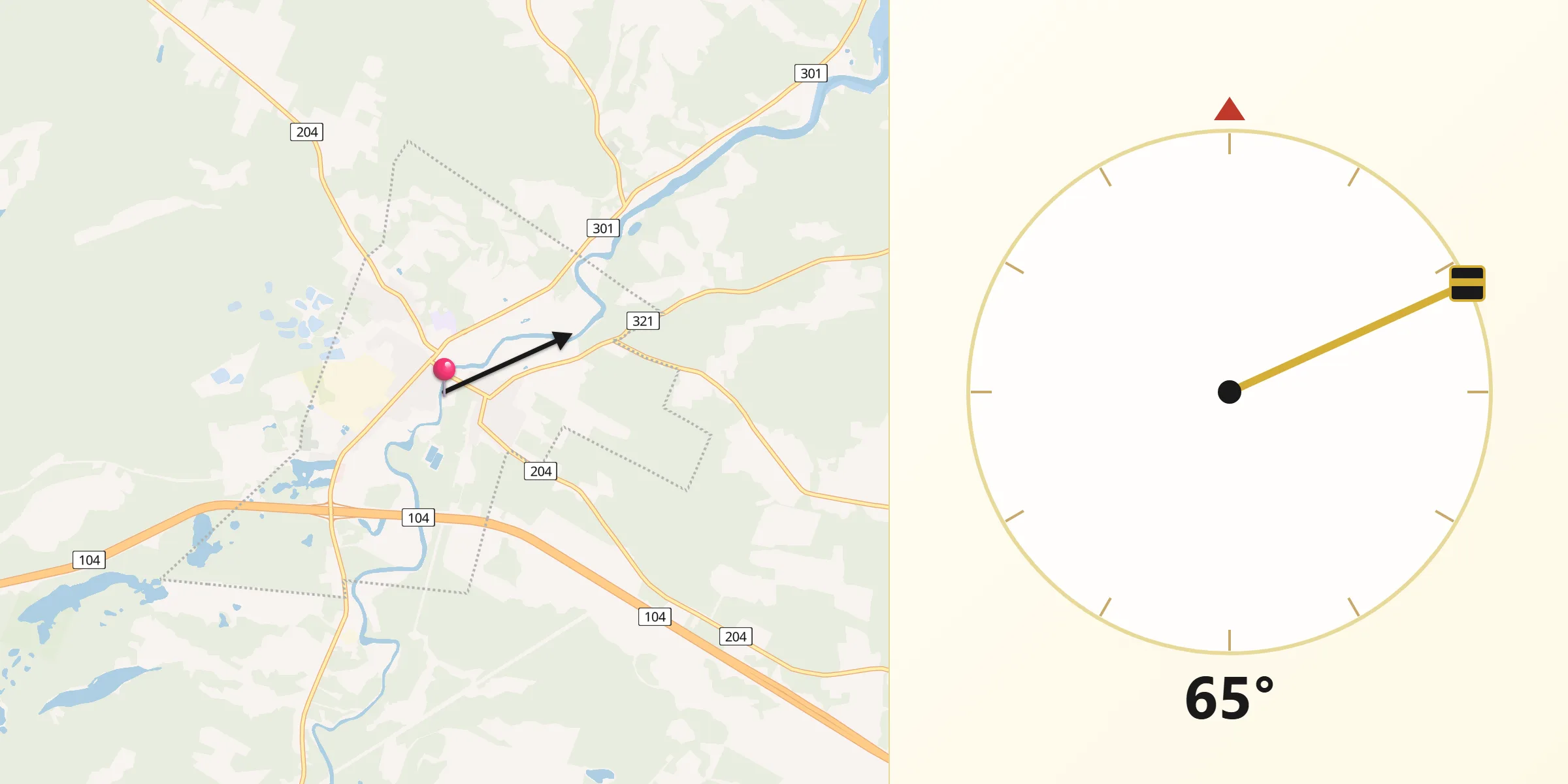 Qibla Direction from Oxford