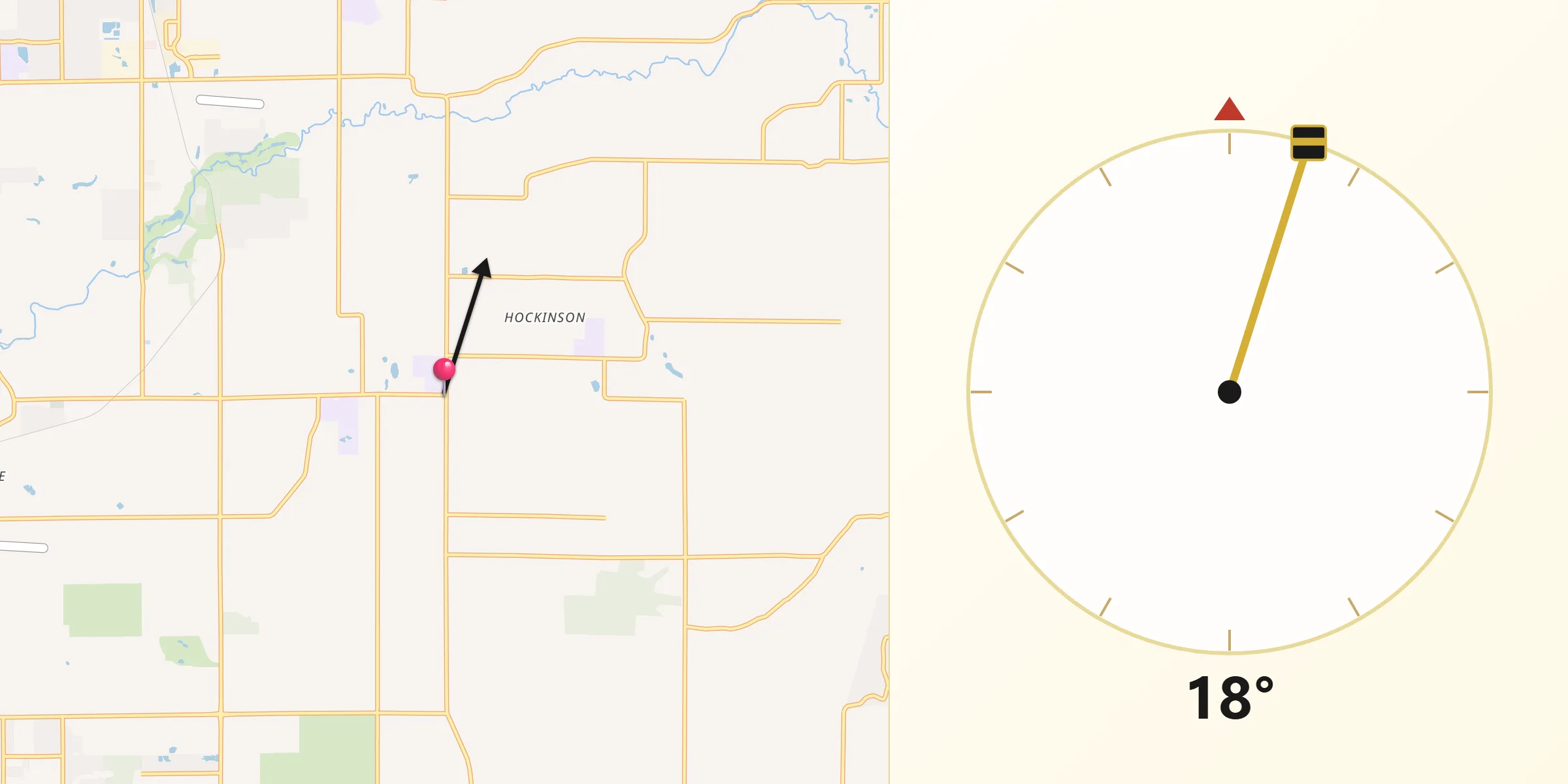 Qibla Direction from Hockinson