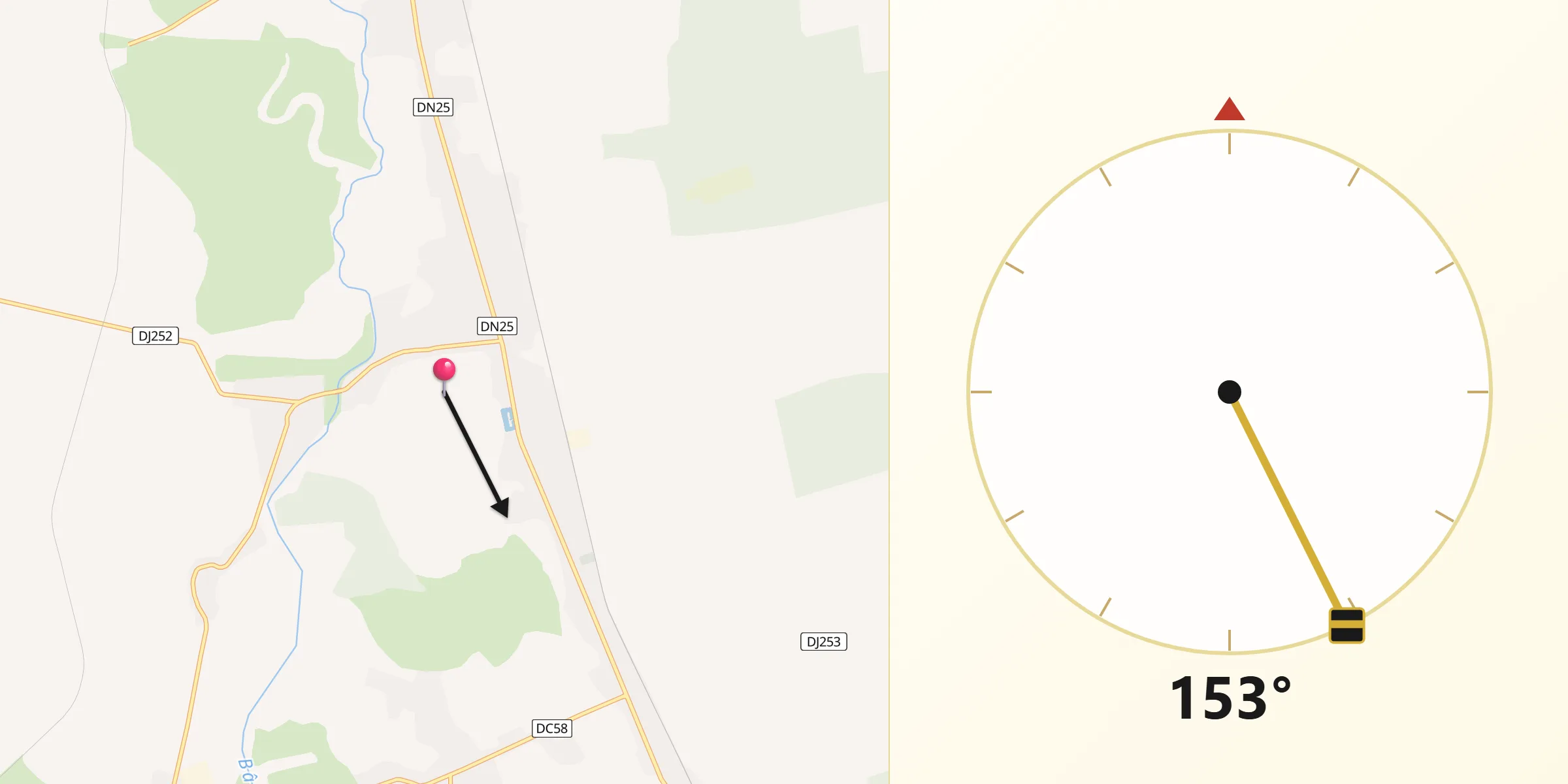 Direcția Qibla din Barcea