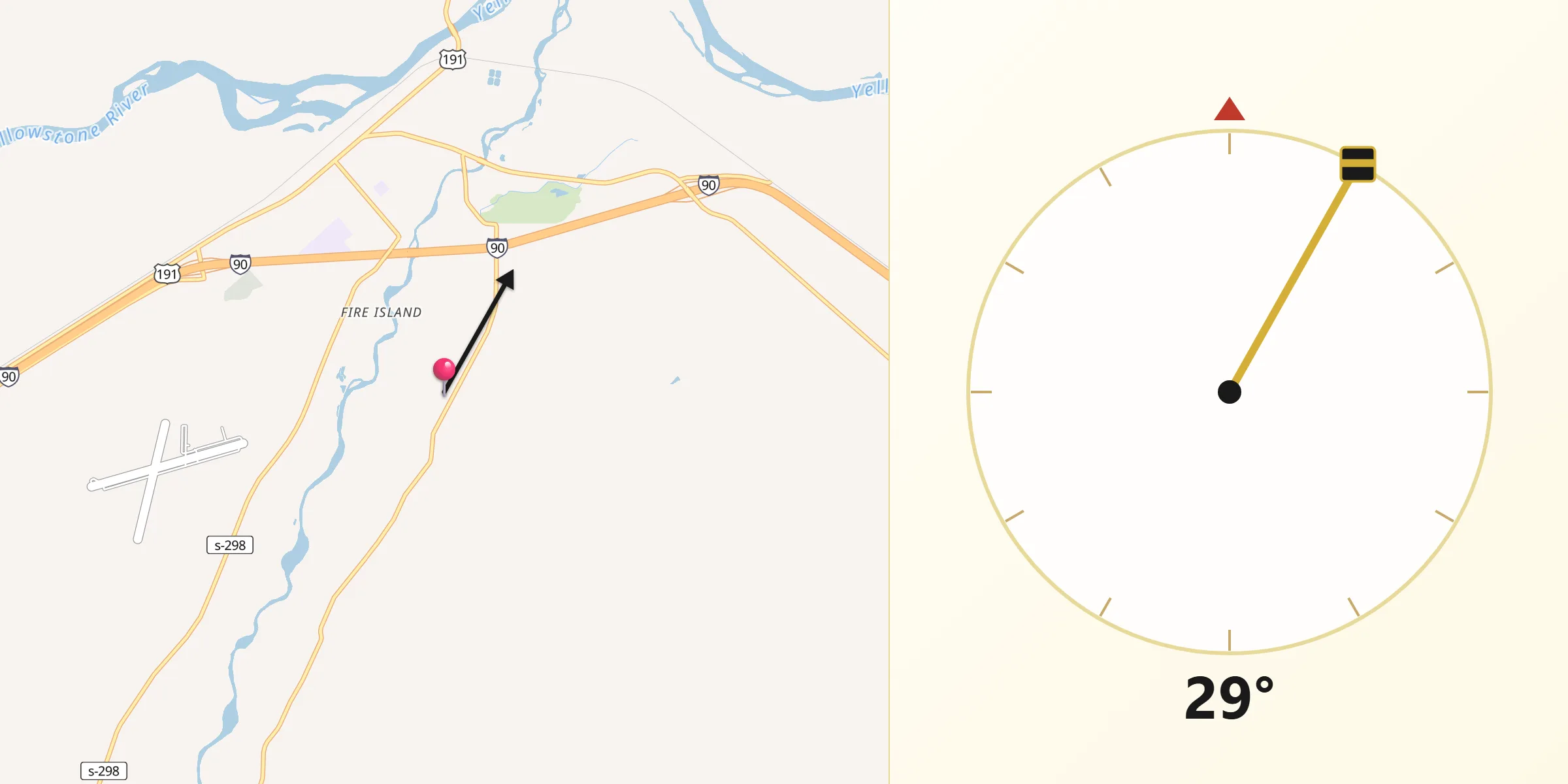 Qibla Direction from Sweet Grass