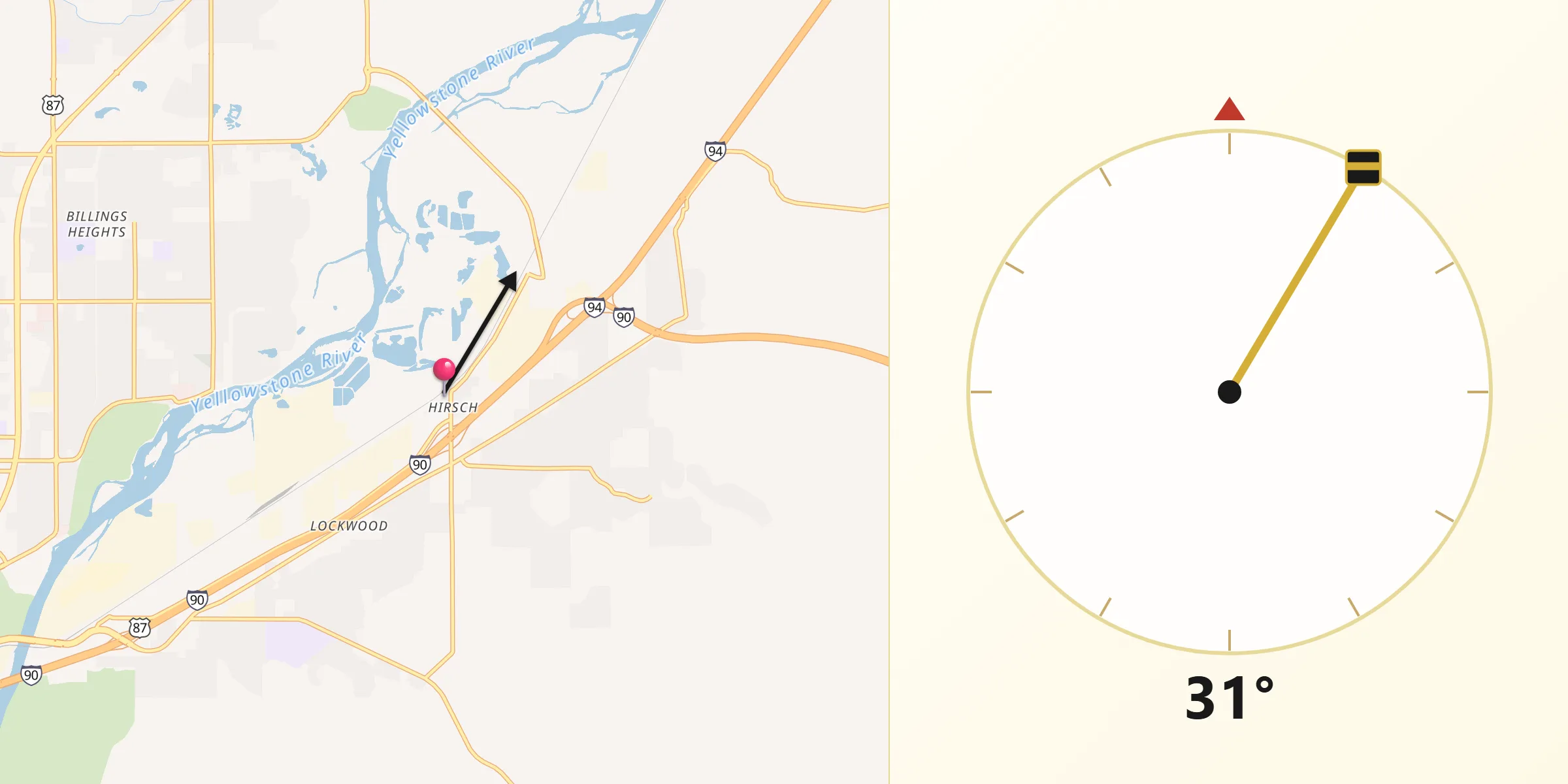 Qibla Direction from Lockwood