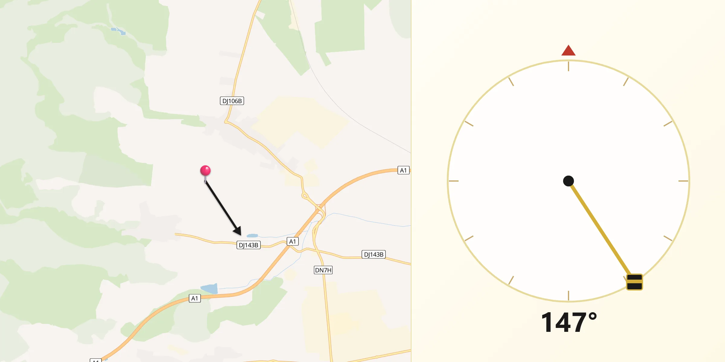 Direcția Qibla din Comuna Şura Mică