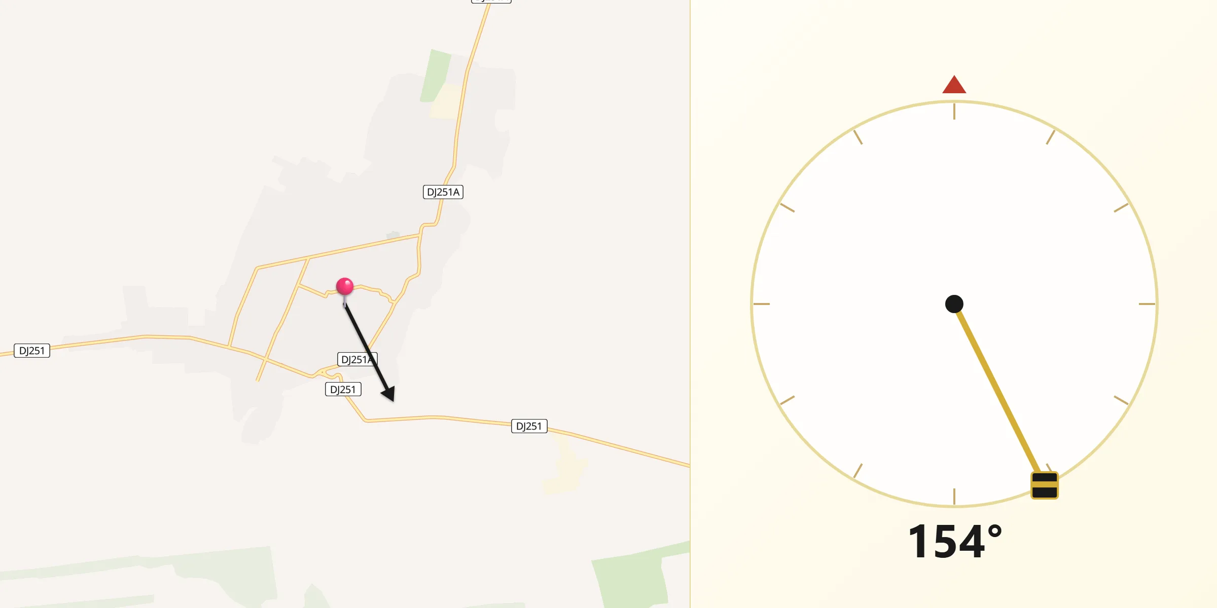 Direcția Qibla din Matca