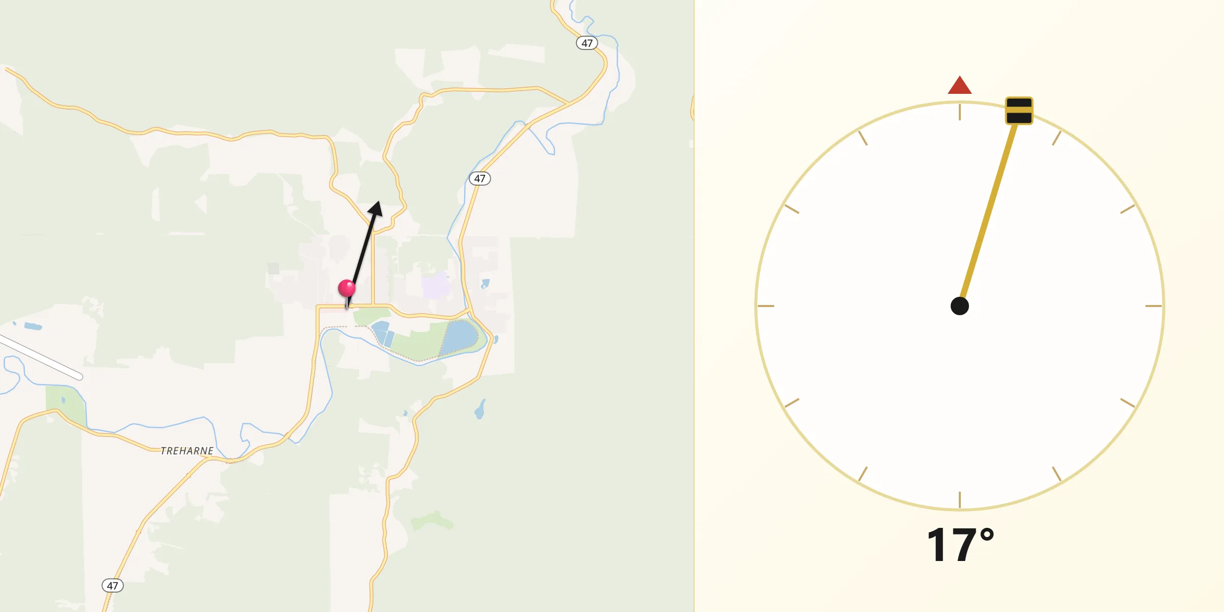 Qibla Direction from Vernonia