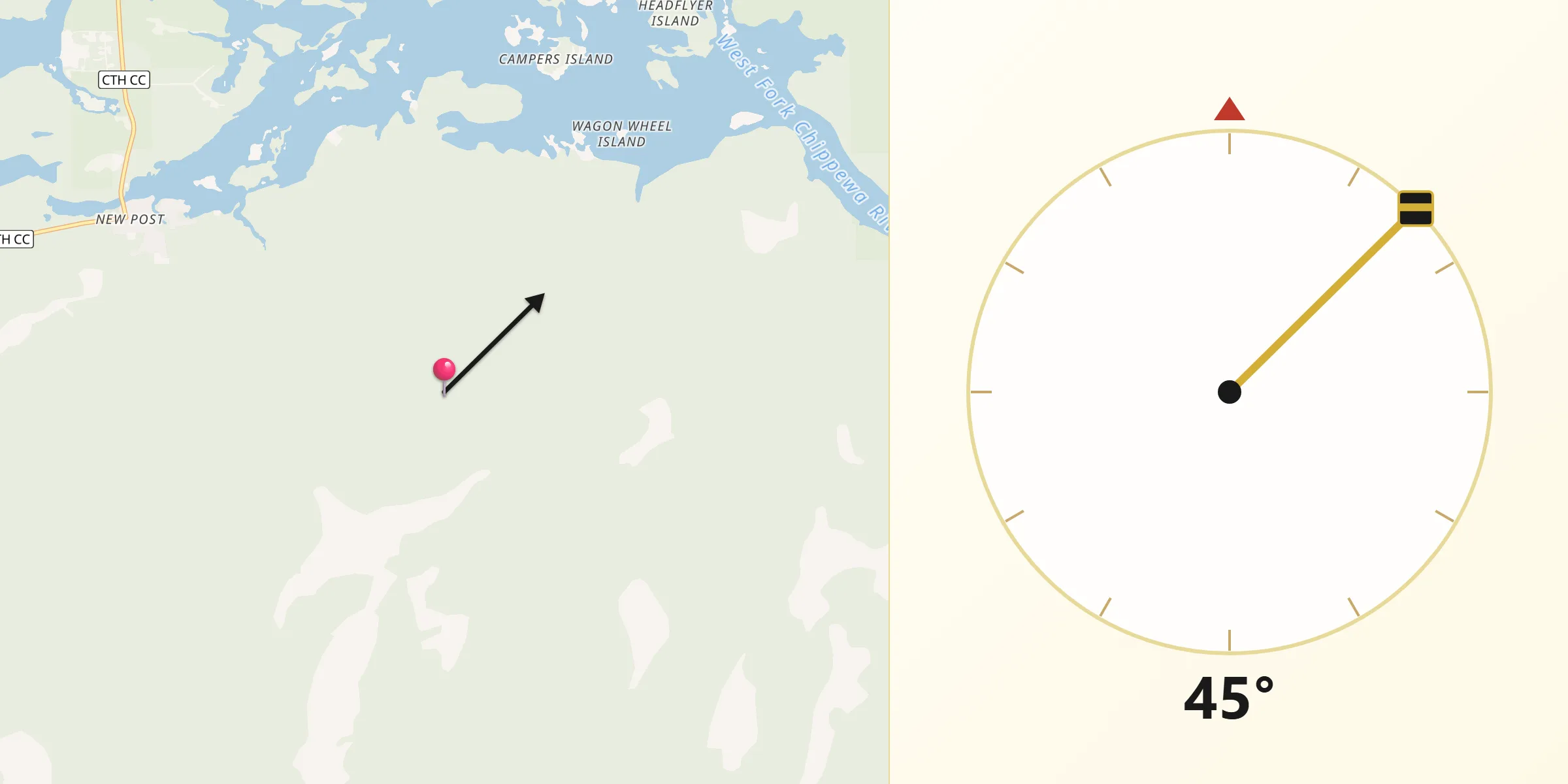 Qibla Direction from Sawyer