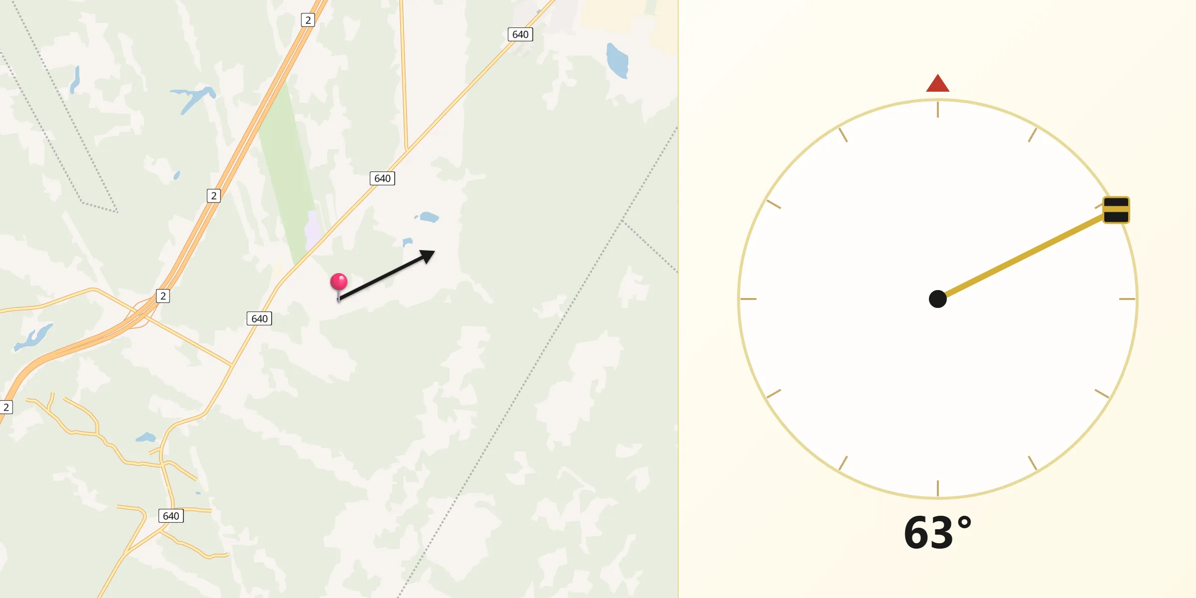 Qibla Direction from Starlight Village