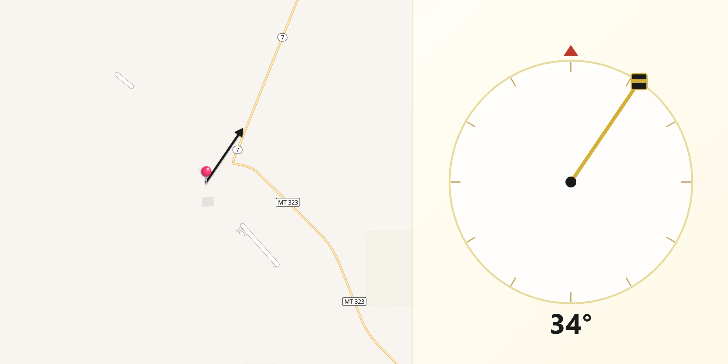Qibla Direction from Ekalaka