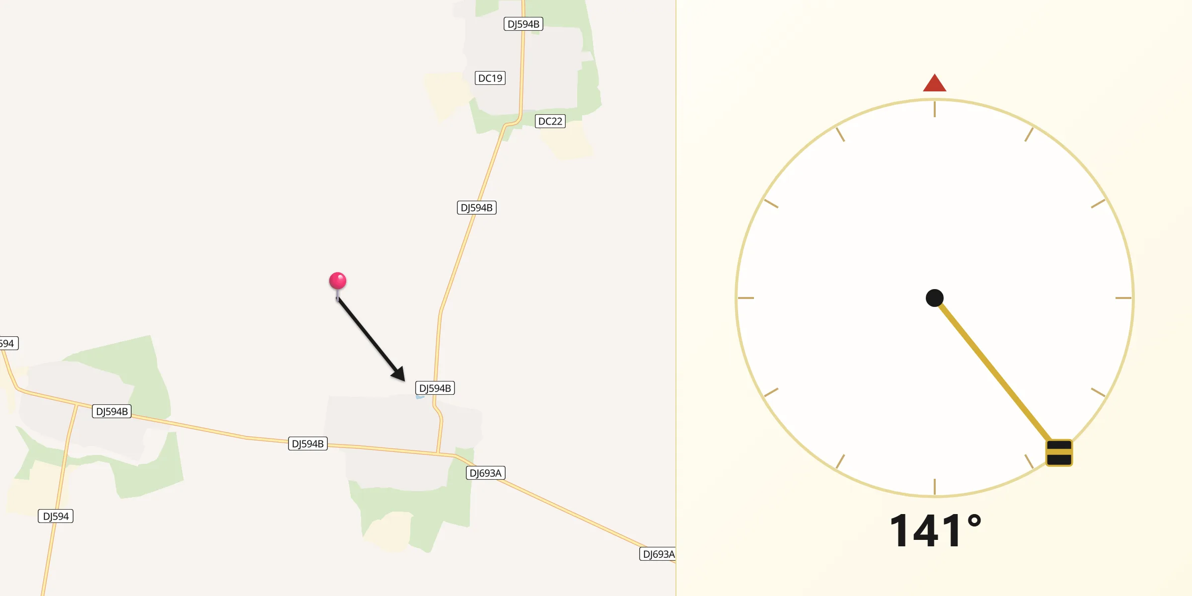 Direcția Qibla din Comuna Lenauheim