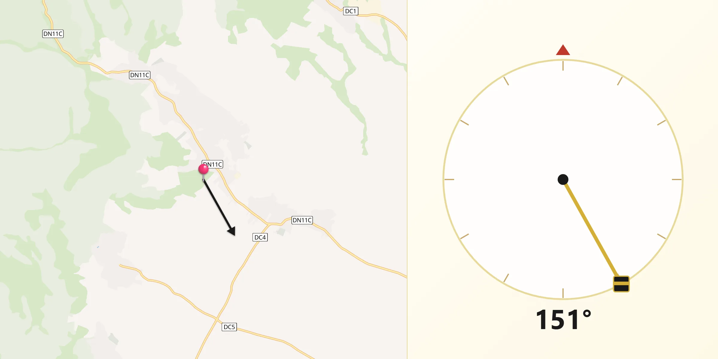 Direcția Qibla din Turia