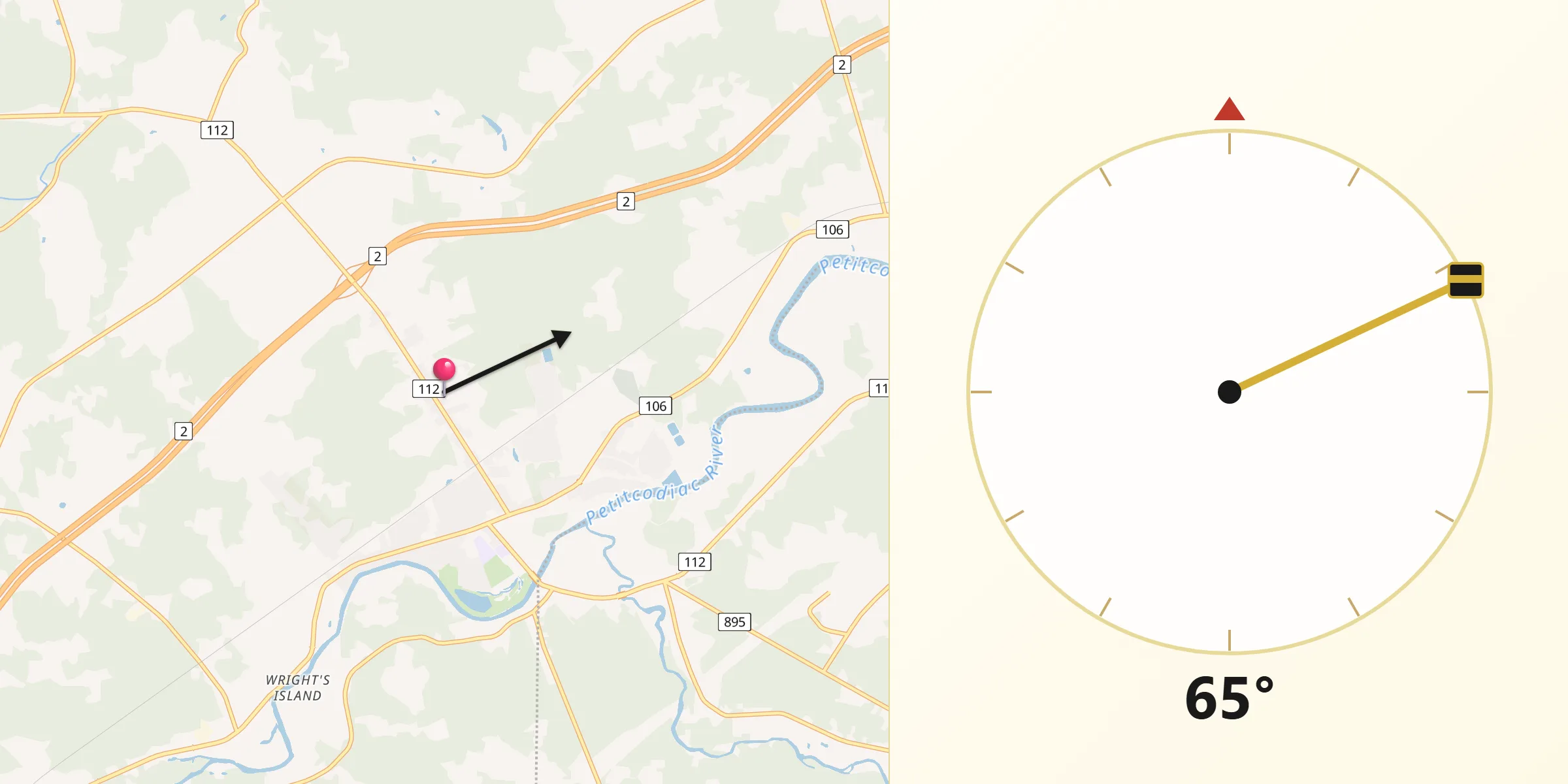 Qibla Direction from Salisbury
