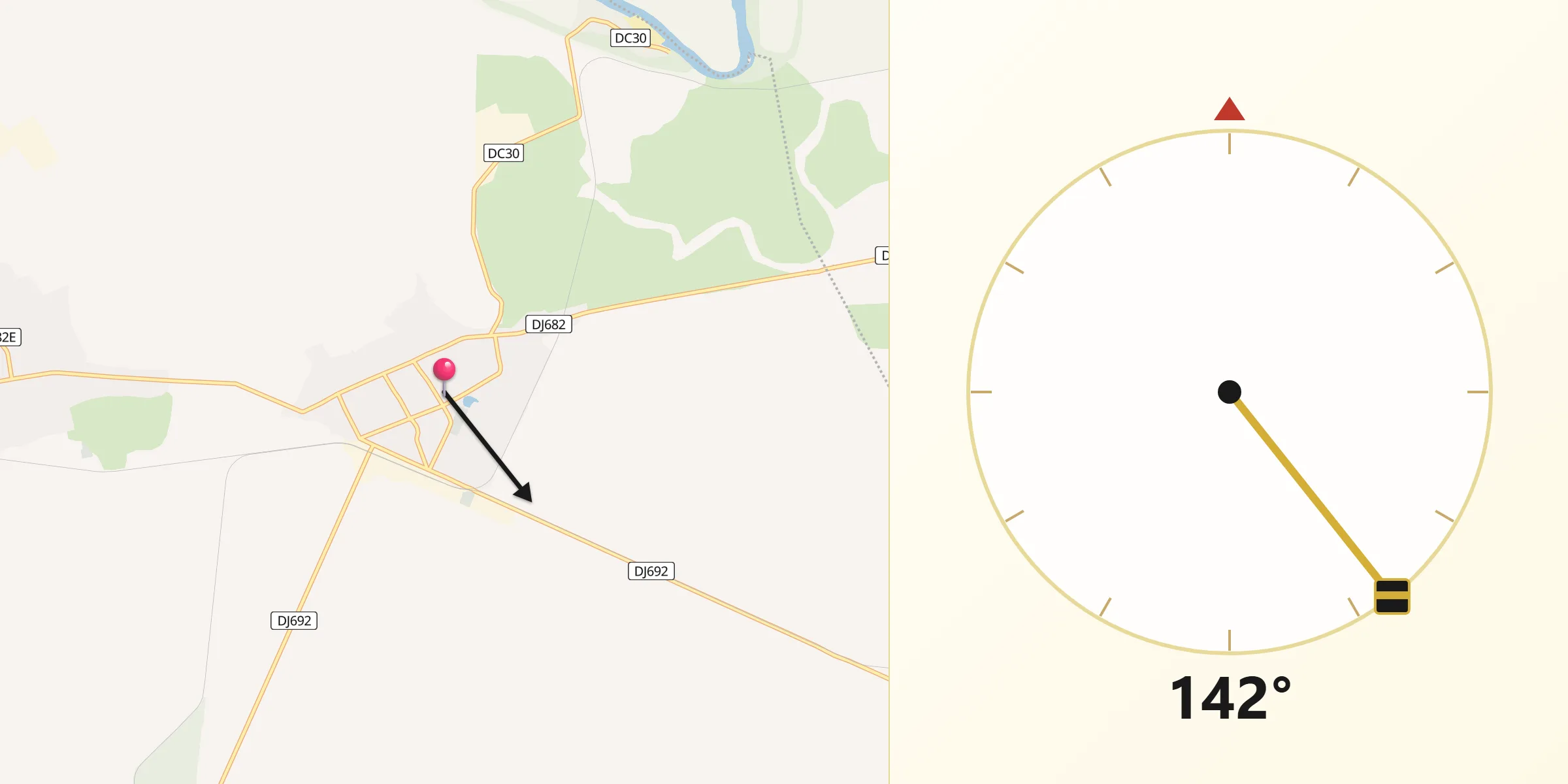 Direcția Qibla din Comuna Periam