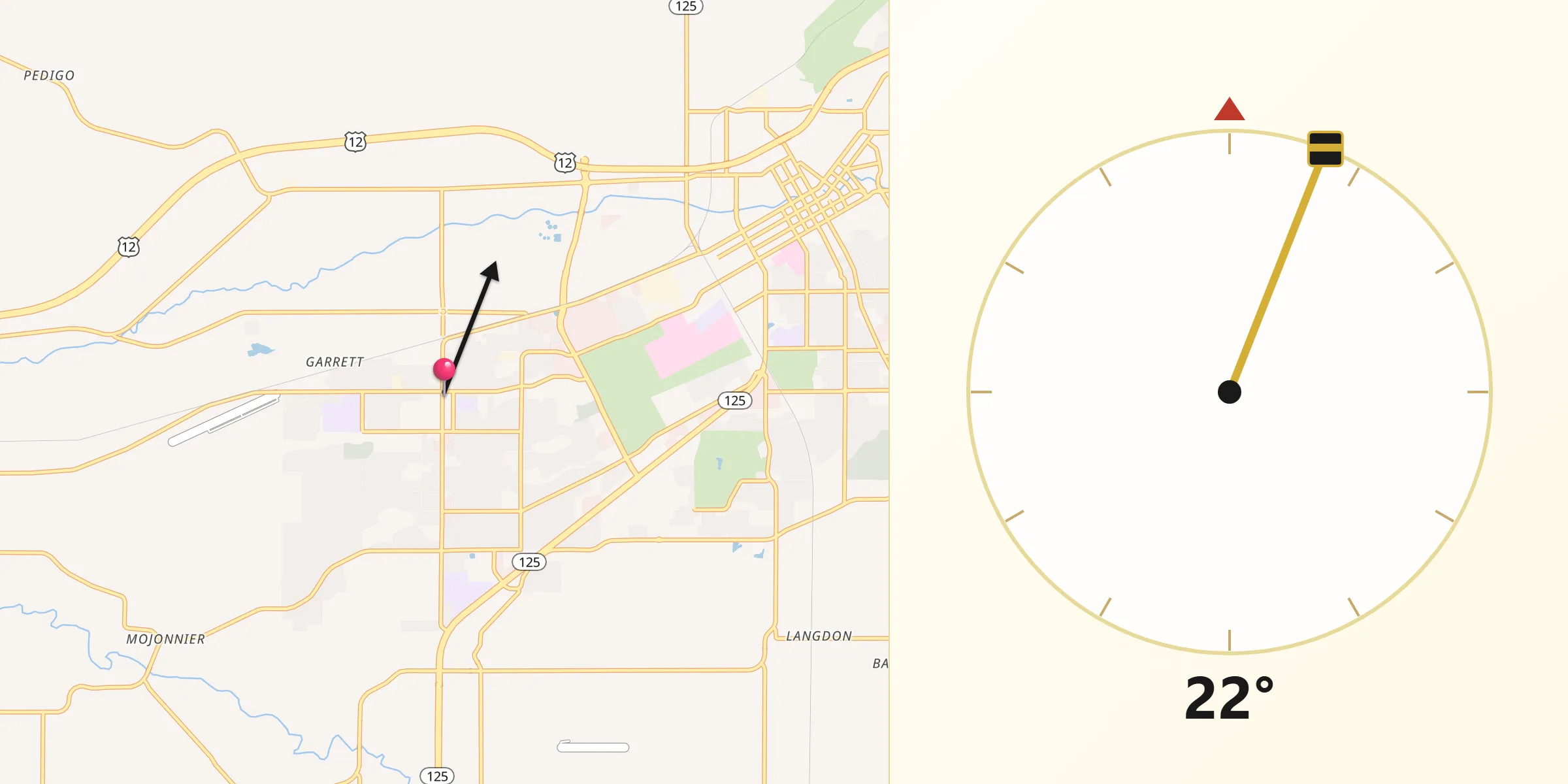 Qibla Direction from College Place