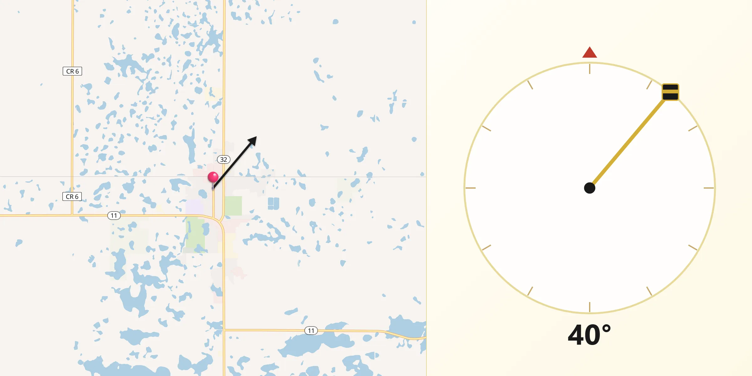 Qibla Direction from Forman