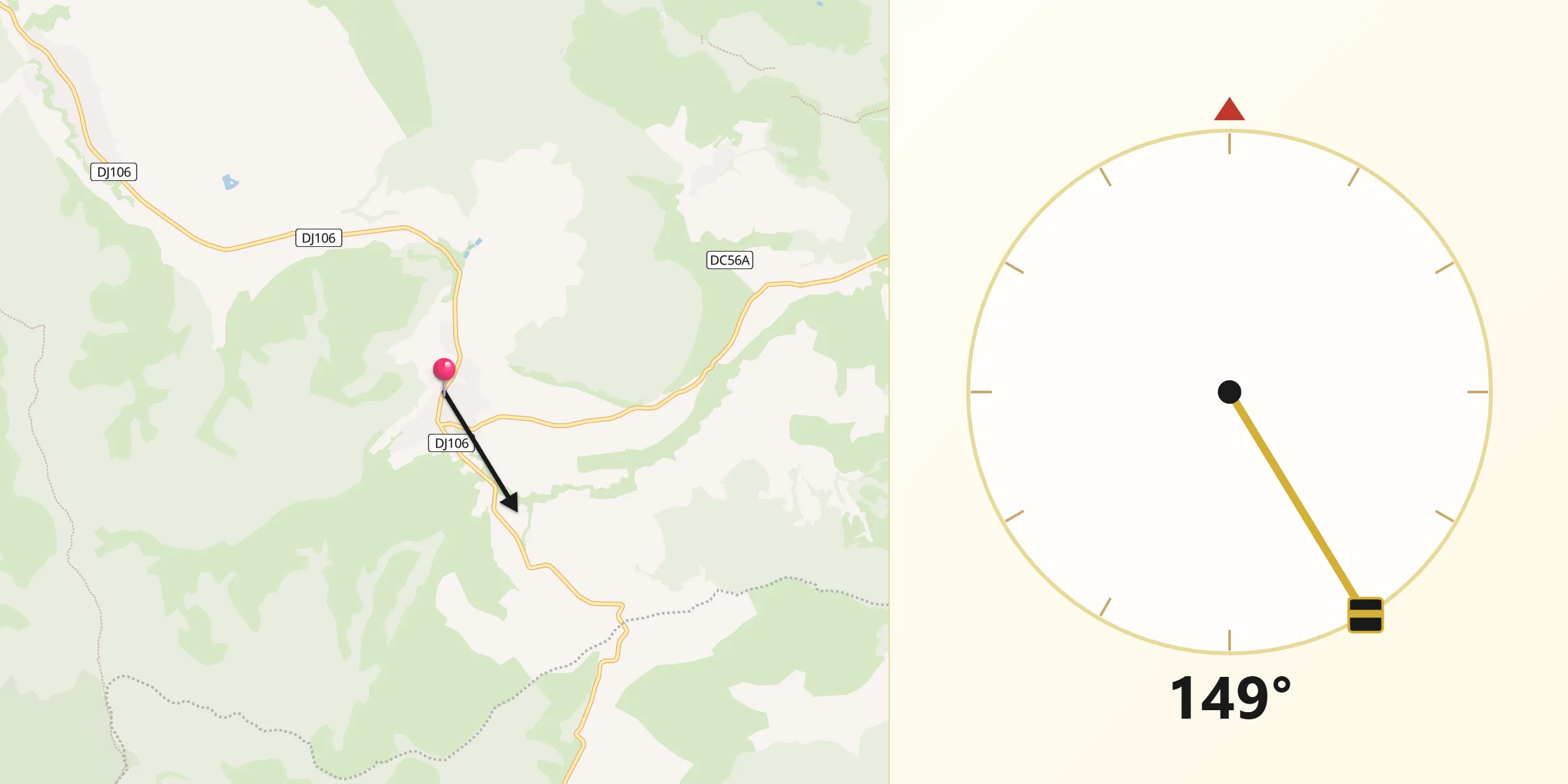 Direcția Qibla din Apold