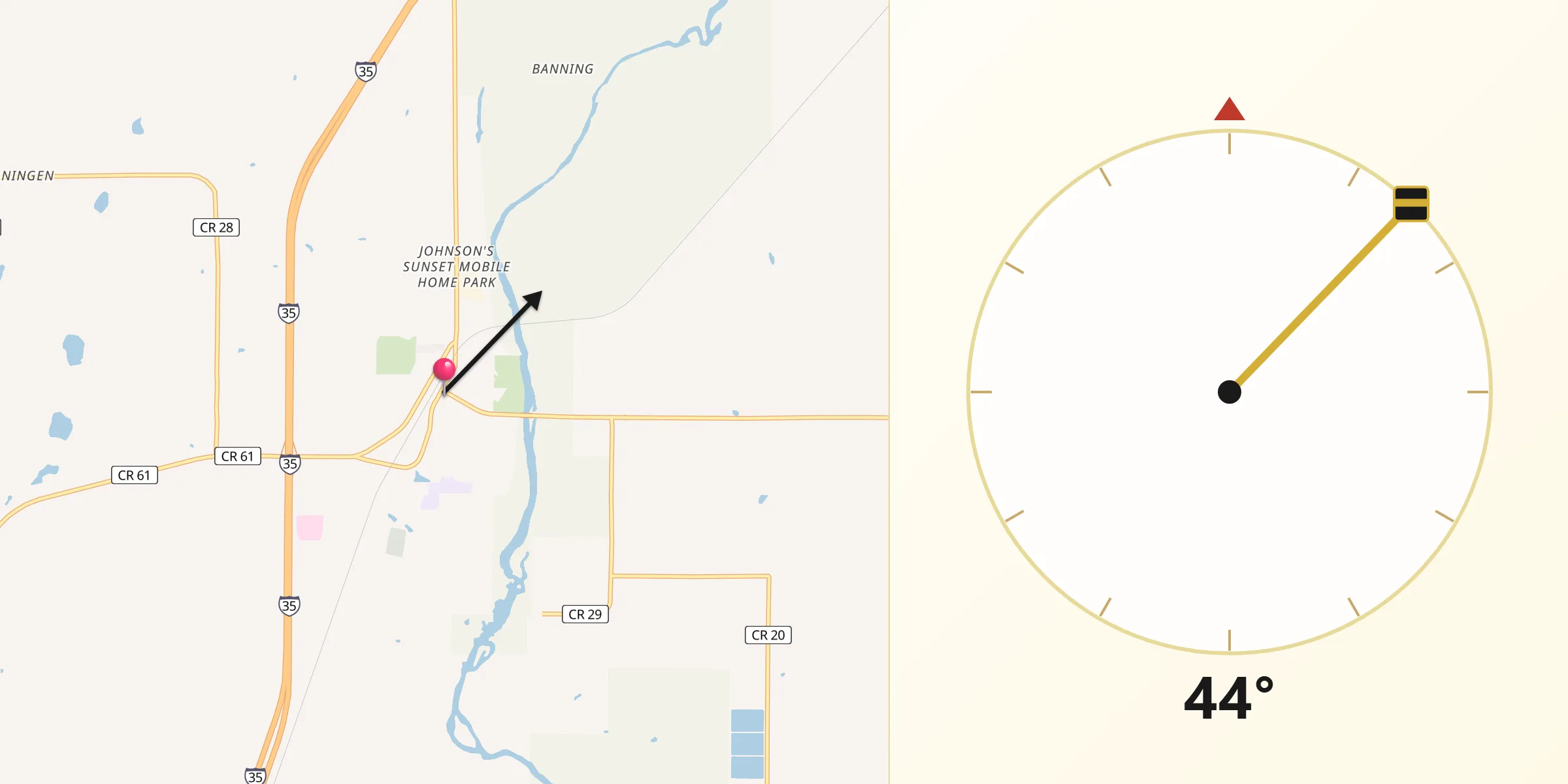 Qibla Direction from Sandstone