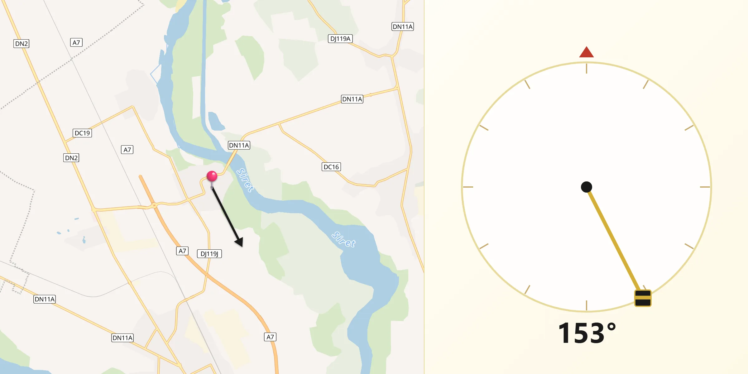 Direcția Qibla din Adjudu Vechi