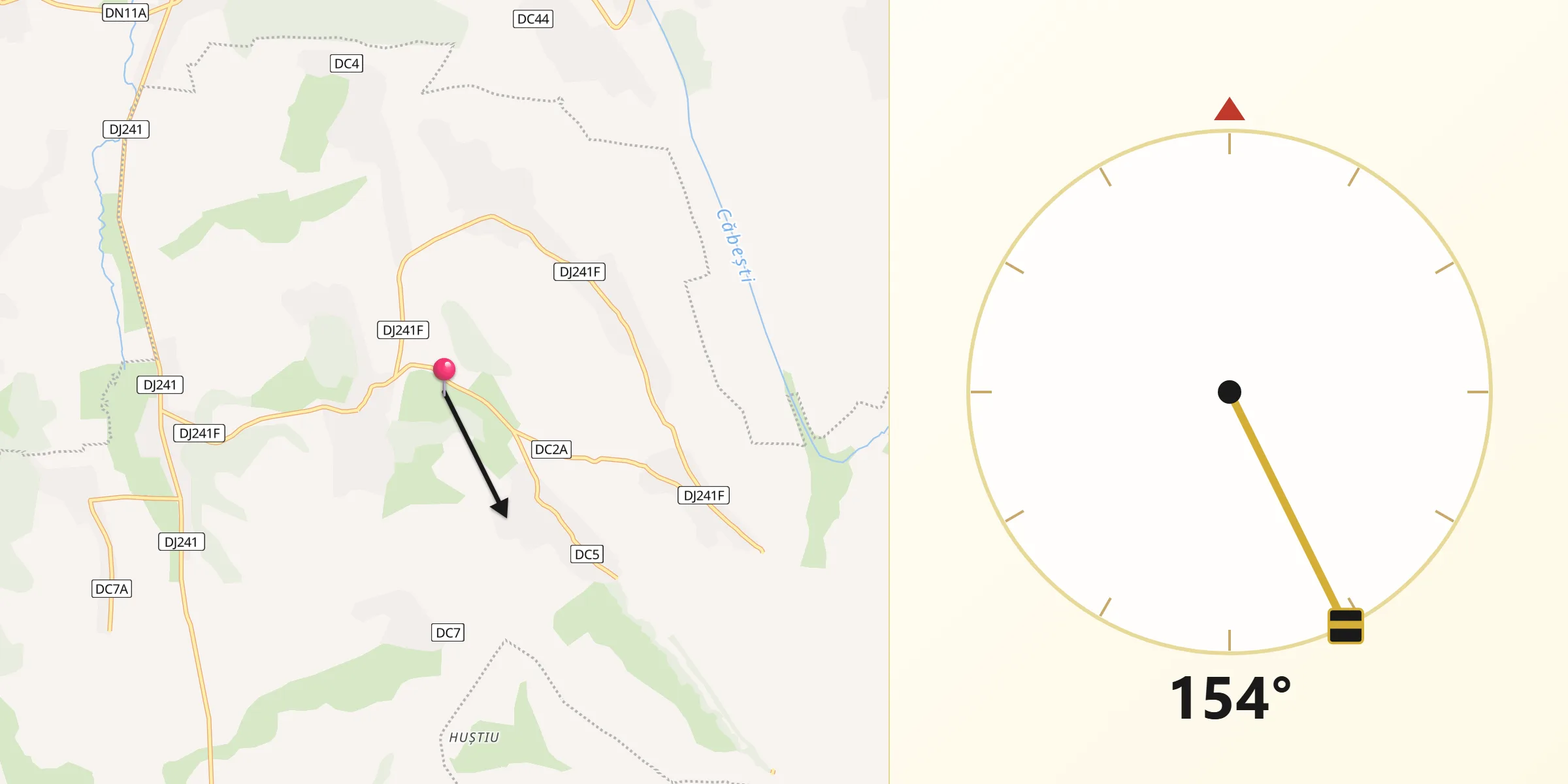 Direcția Qibla din Comuna Bogheşti