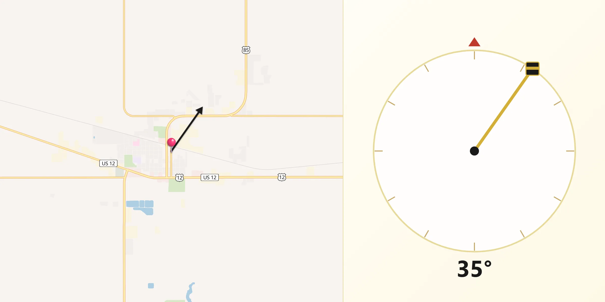 Qibla Direction from Bowman