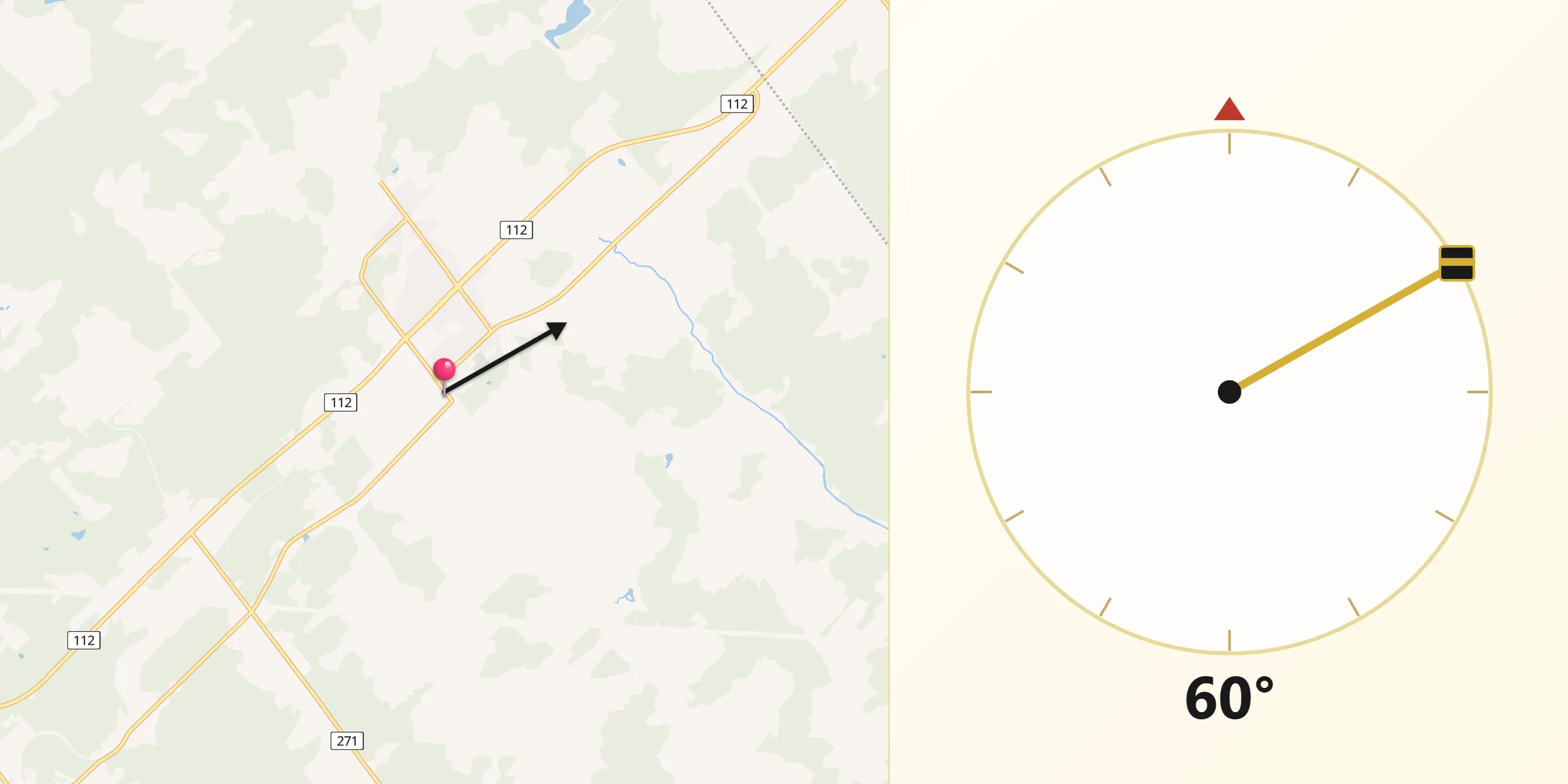 Qibla Direction from East Broughton