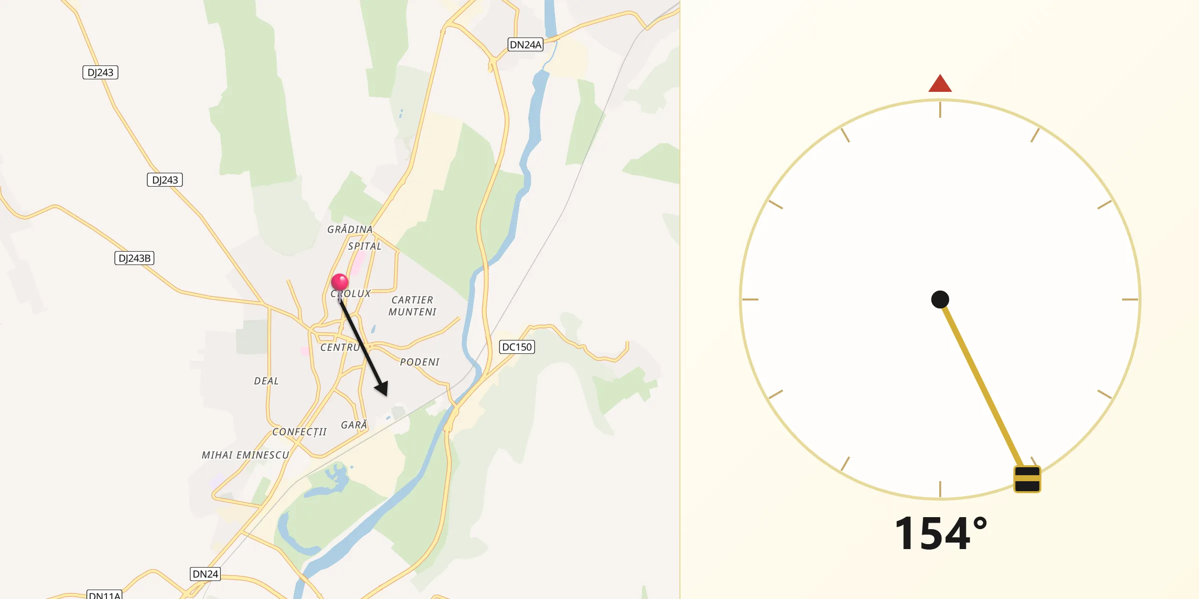 Direcția Qibla din Bârlad