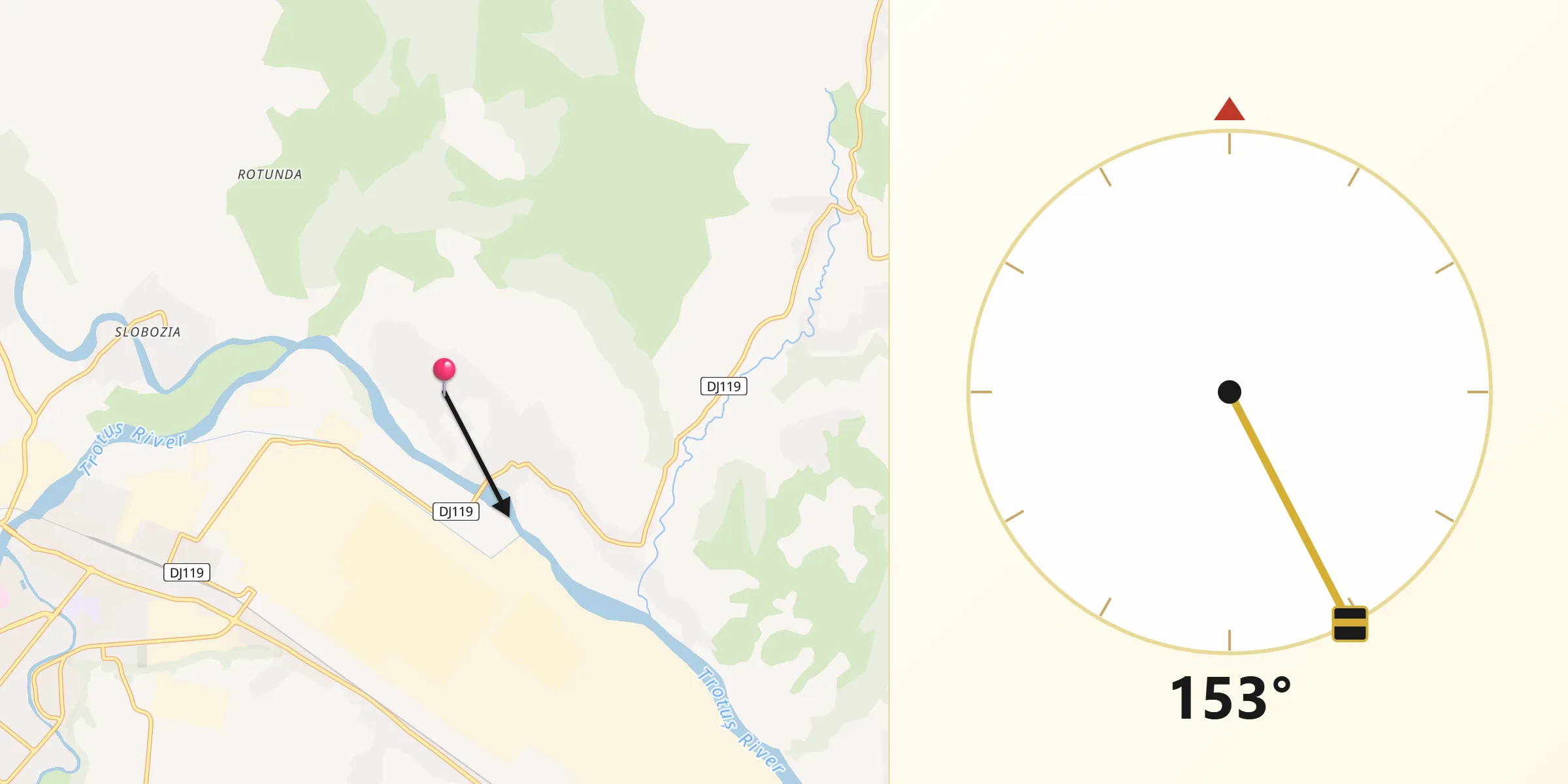 Direcția Qibla din Comuna Gura Văii