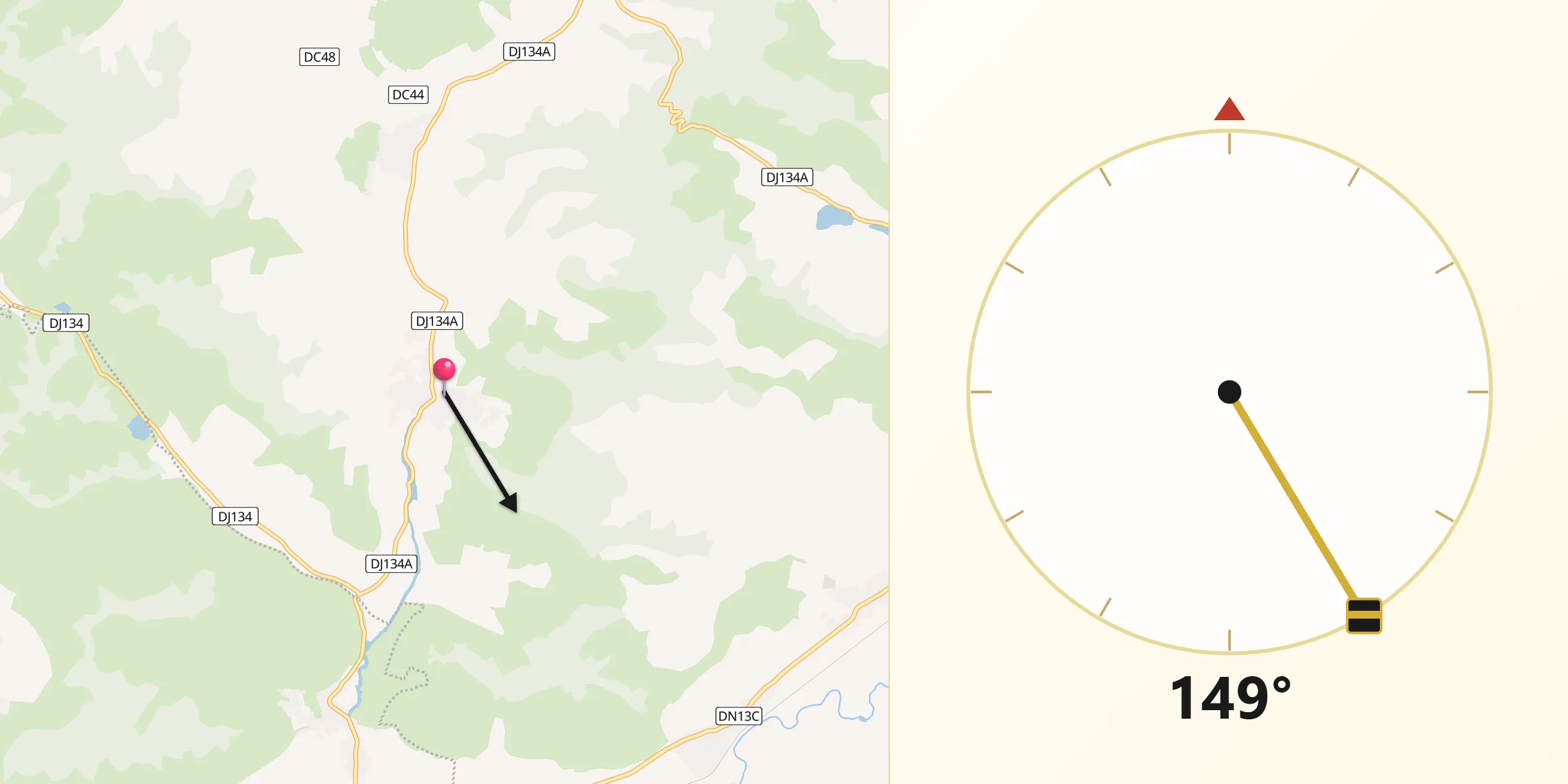 Direcția Qibla din Eliseni