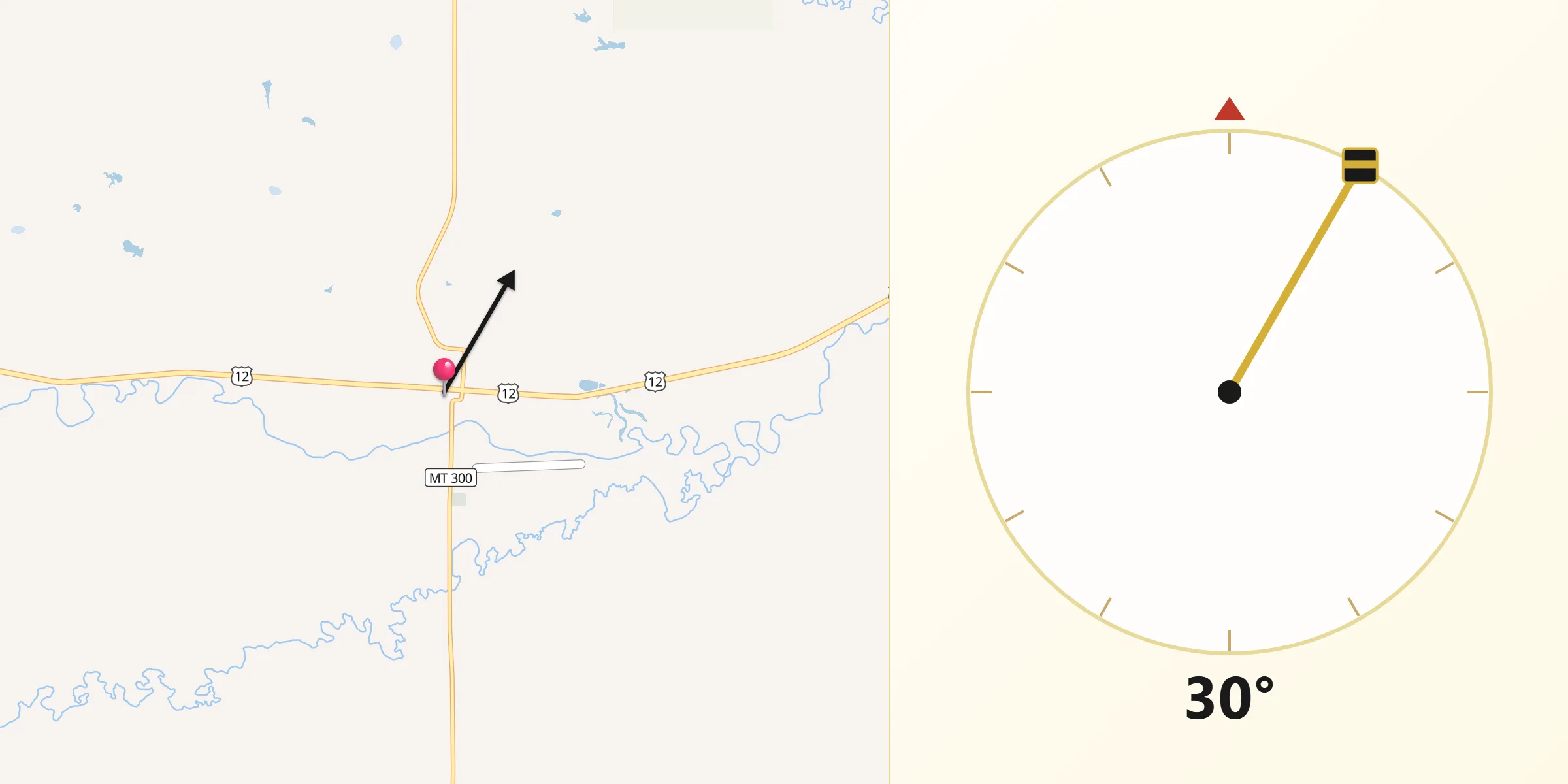 Qibla Direction from Ryegate