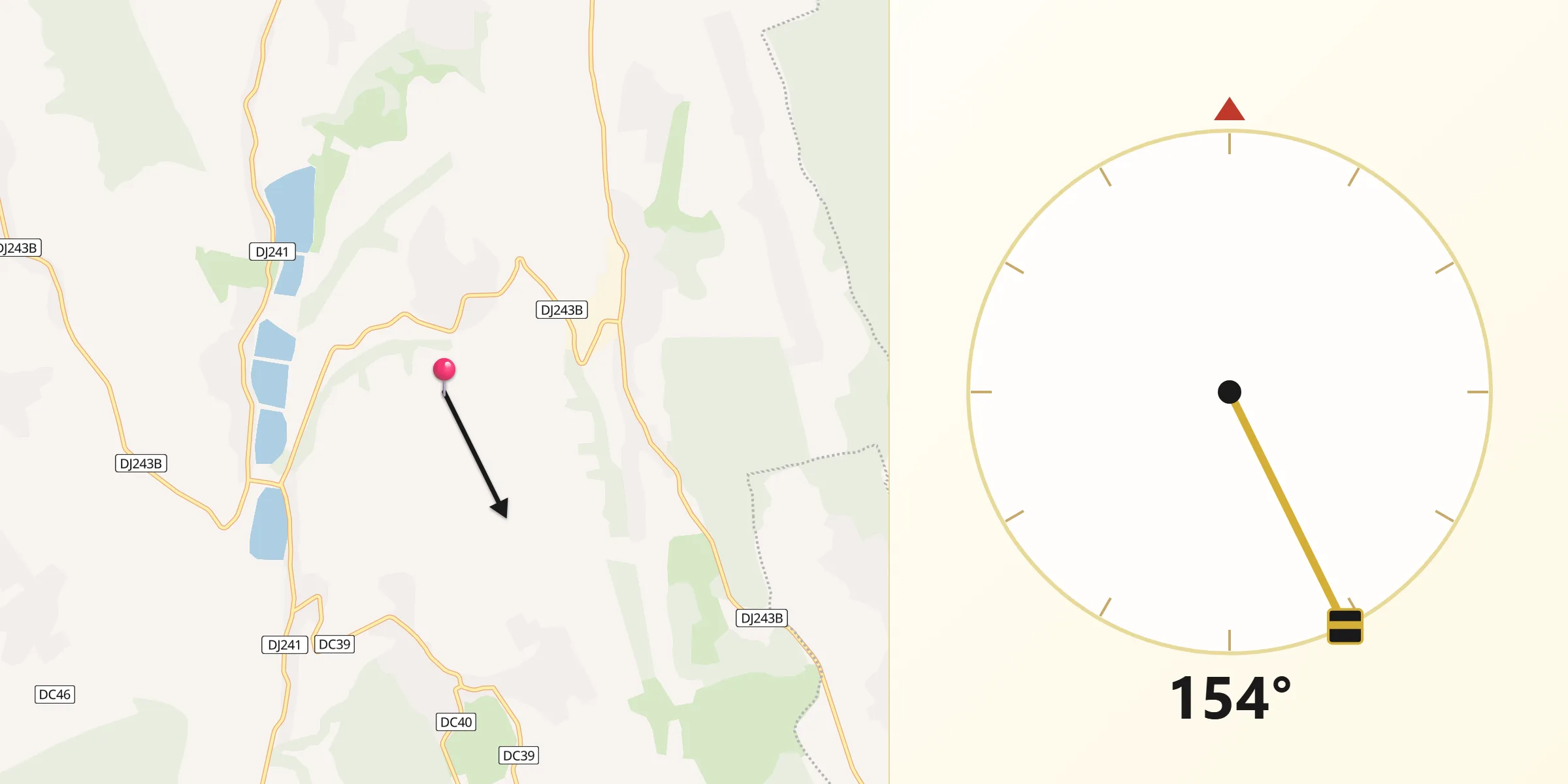 Direcția Qibla din Comuna Motoşeni
