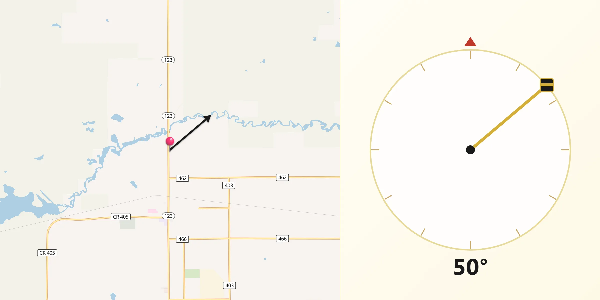 Qibla Direction from Luce