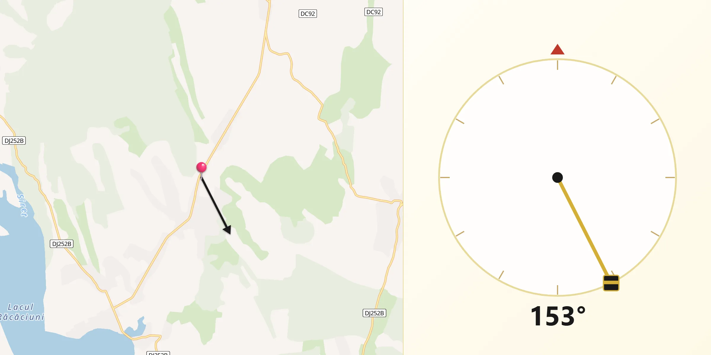 Direcția Qibla din Comuna Horgeşti