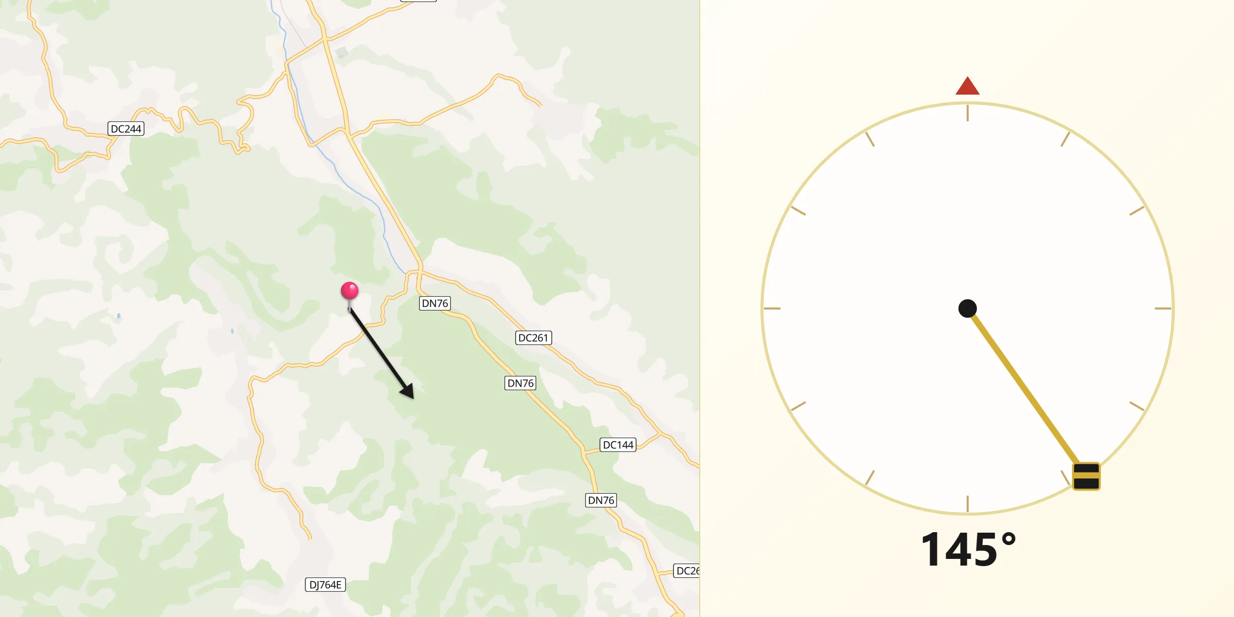 Direcția Qibla din Cărpinet