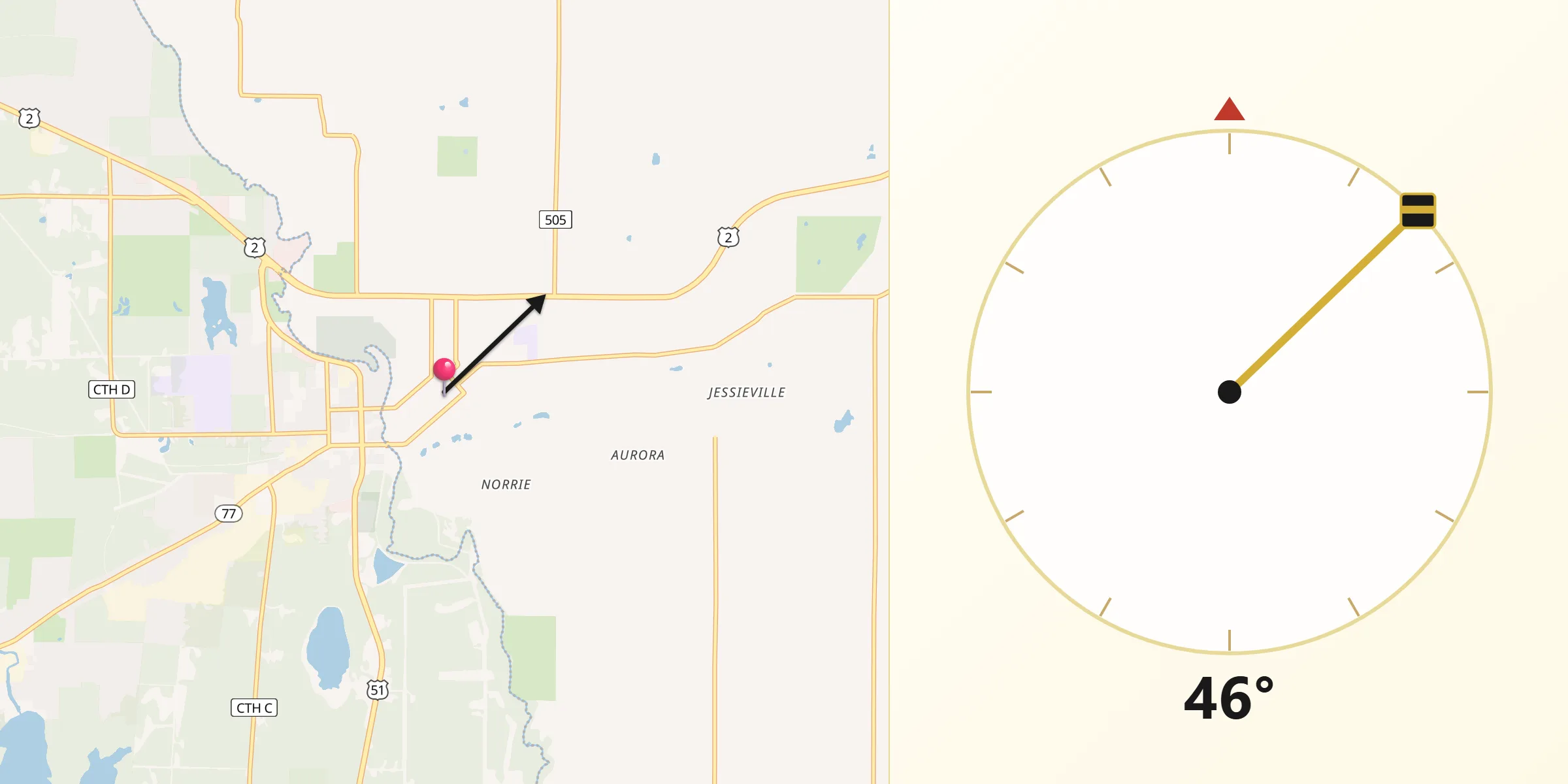 Qibla Direction from Ironwood