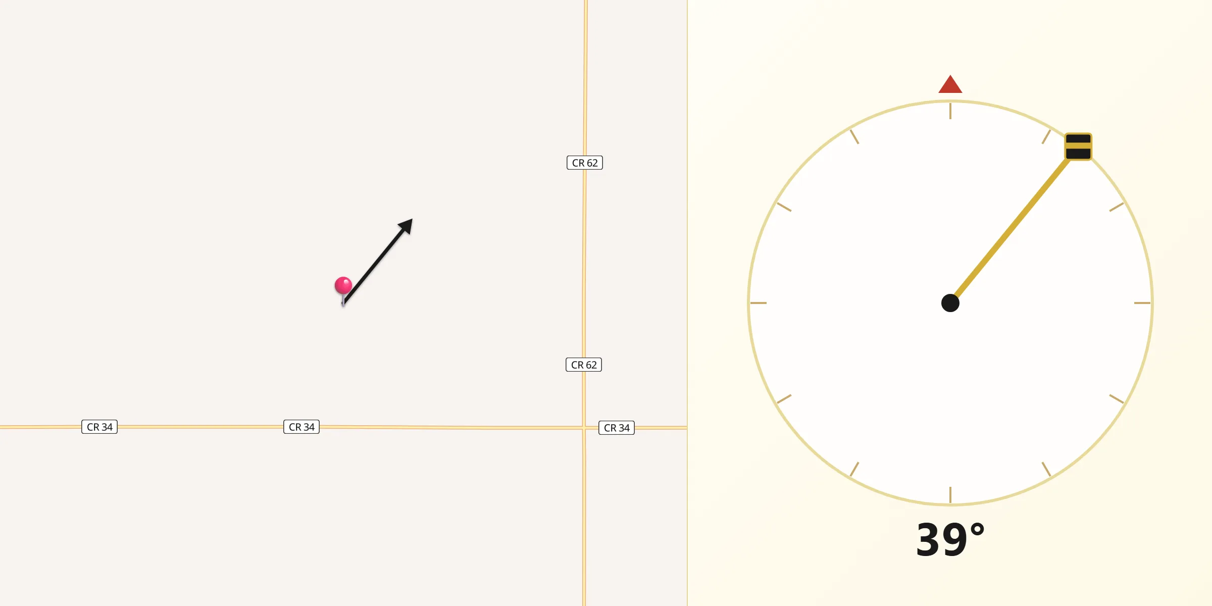 Qibla Direction from LaMoure