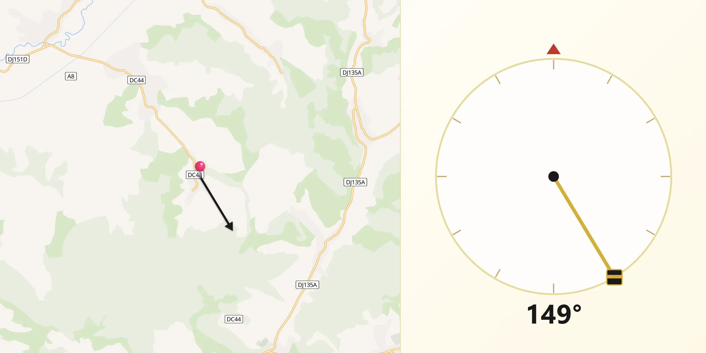 Direcția Qibla din Bedeni