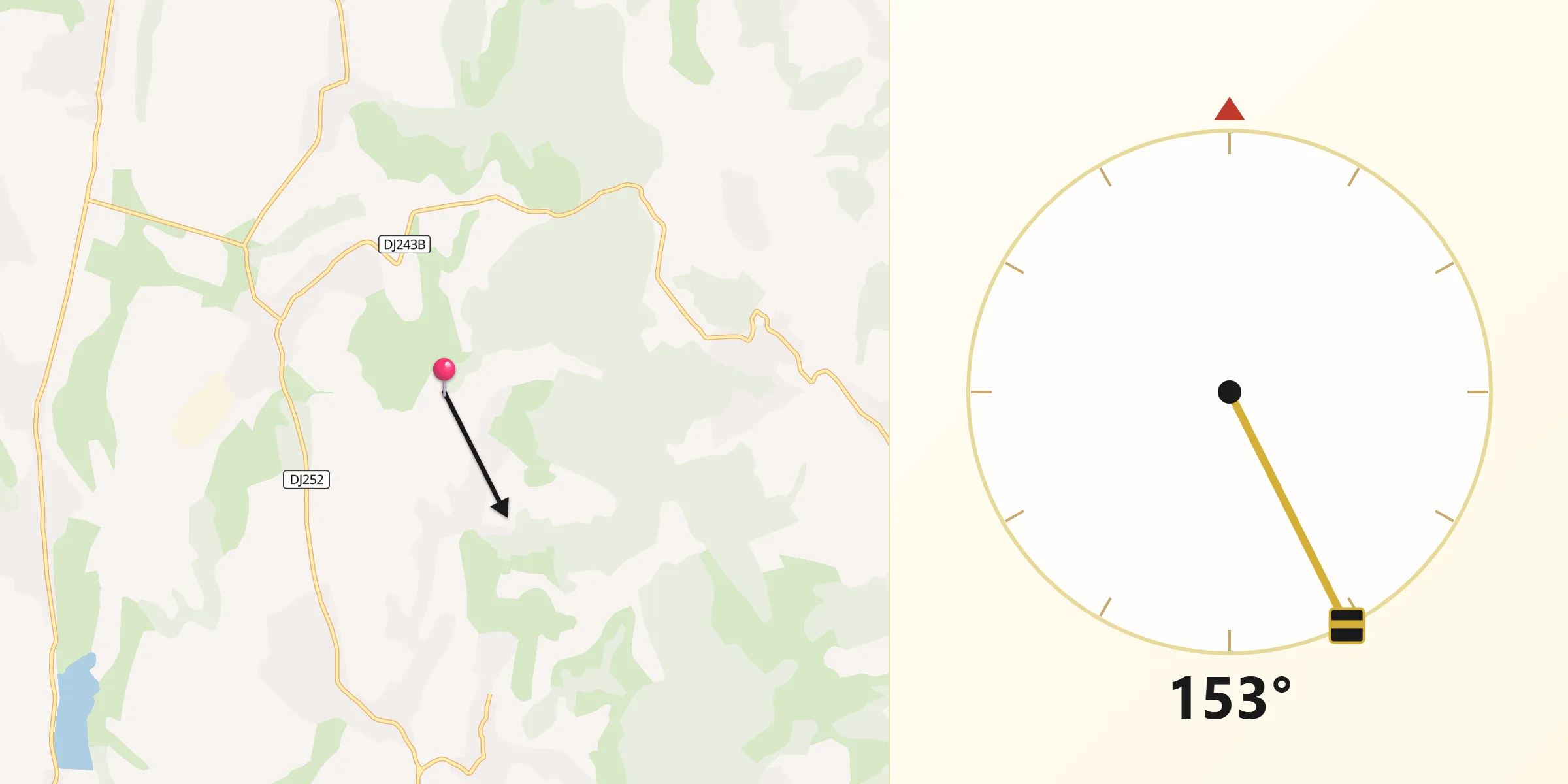 Direcția Qibla din Comuna Parincea