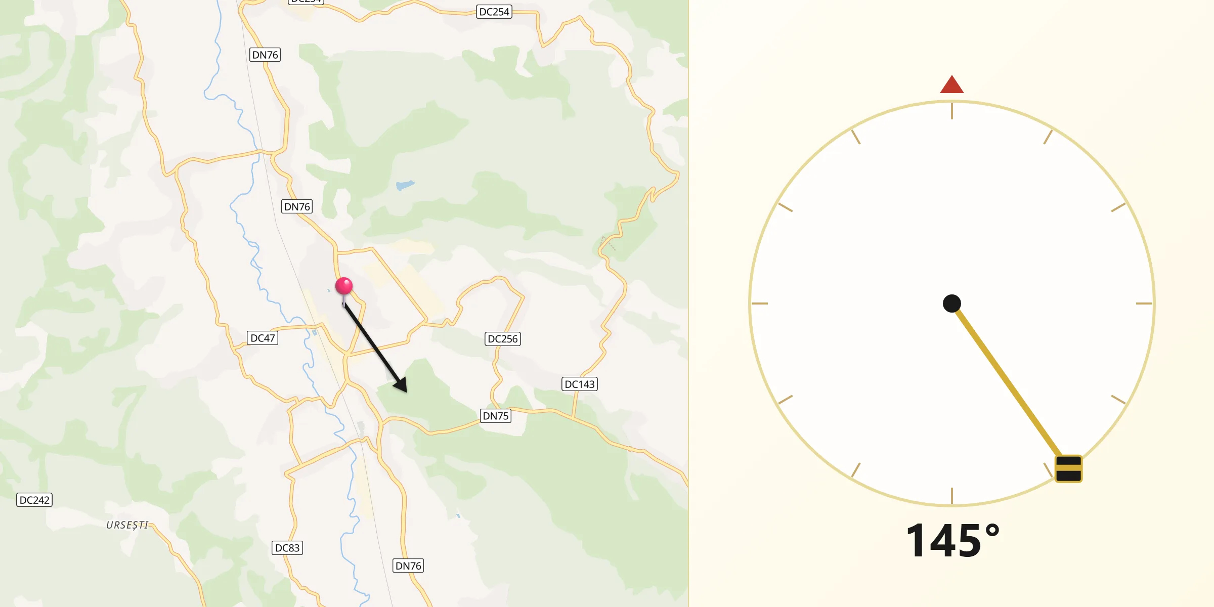 Direcția Qibla din Oraş Ştei
