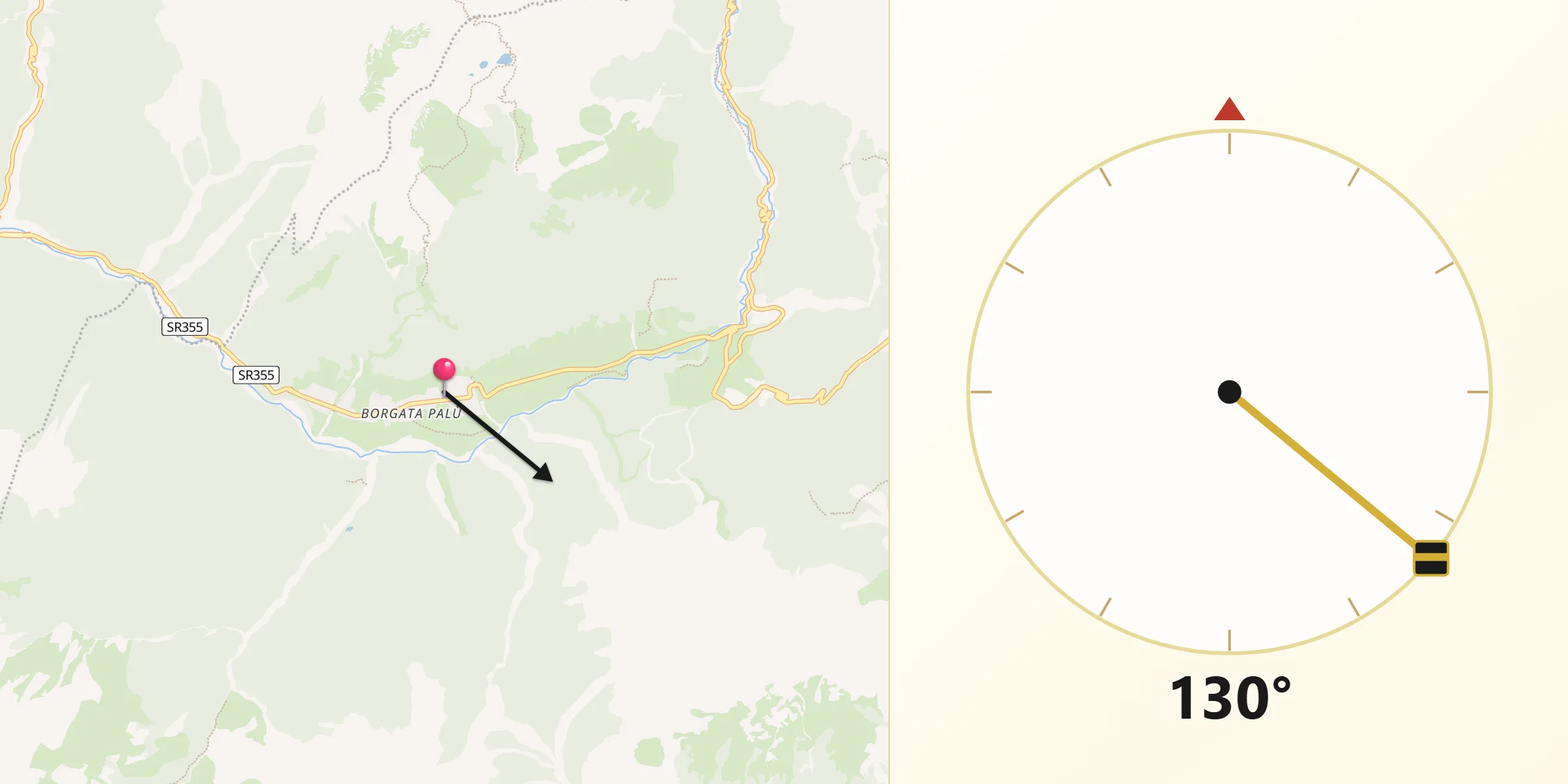 Direzione della Qibla da Sappada