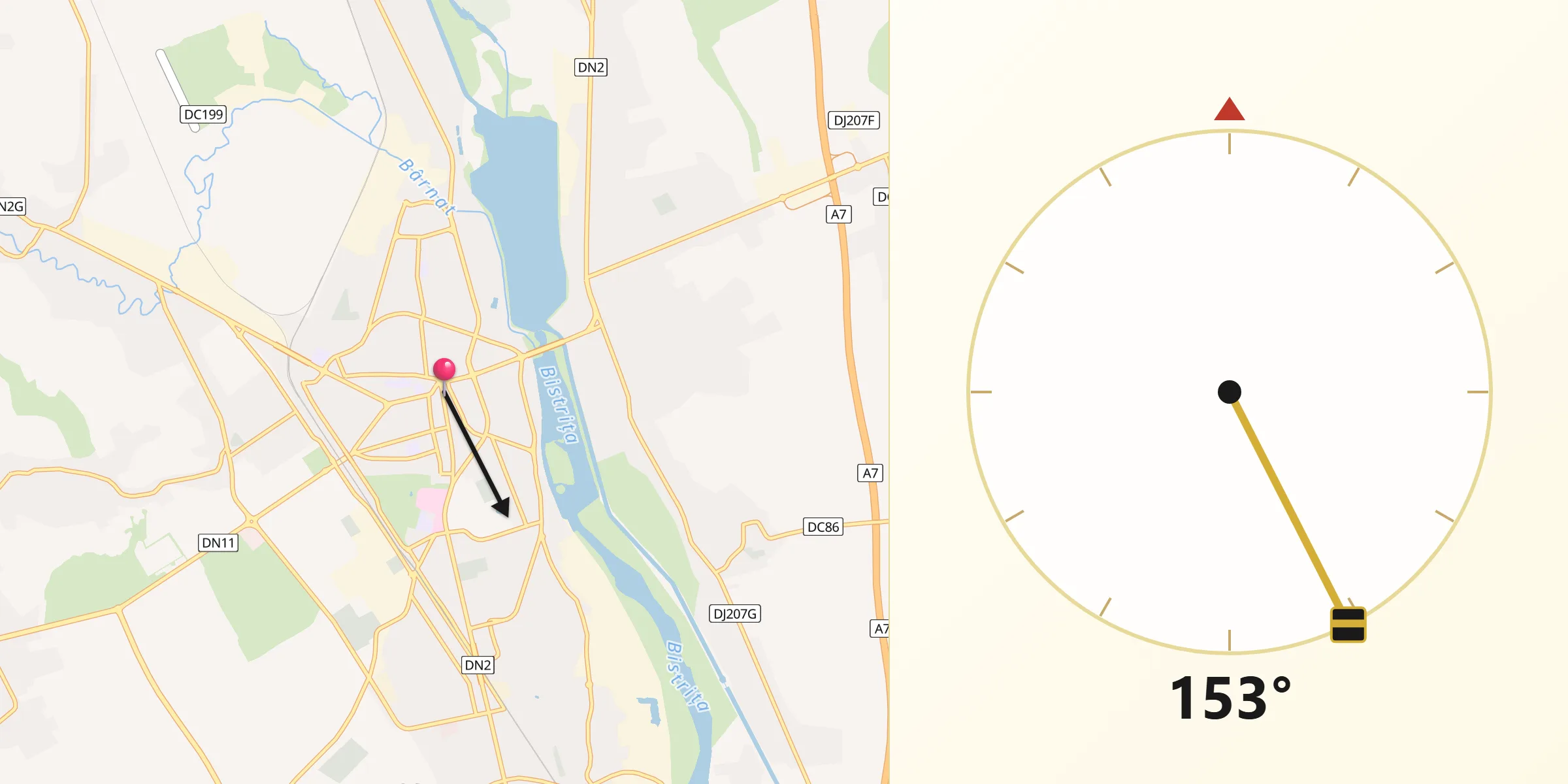 Direcția Qibla din Municipiul Bacãu