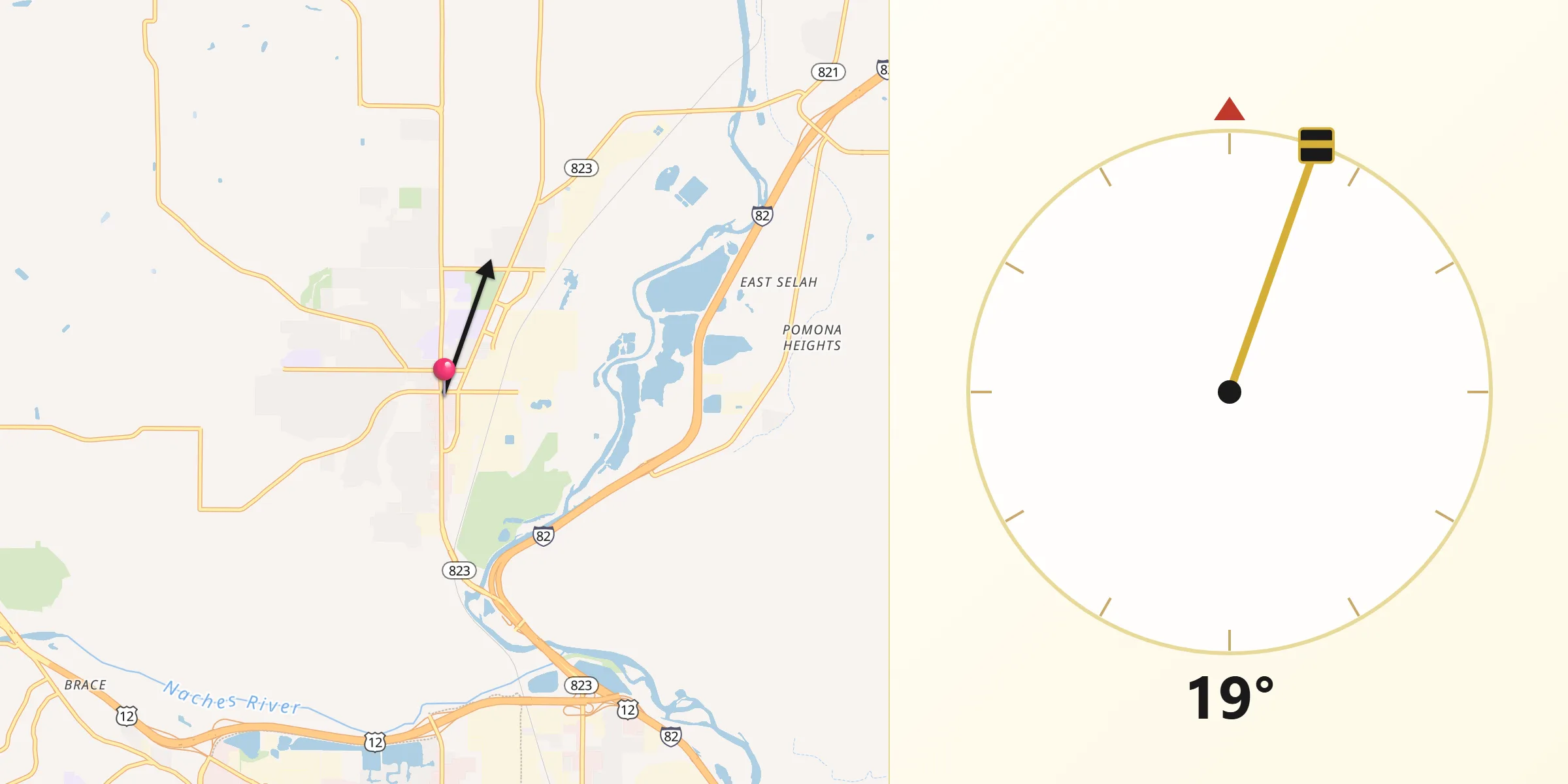 Qibla Direction from Selah