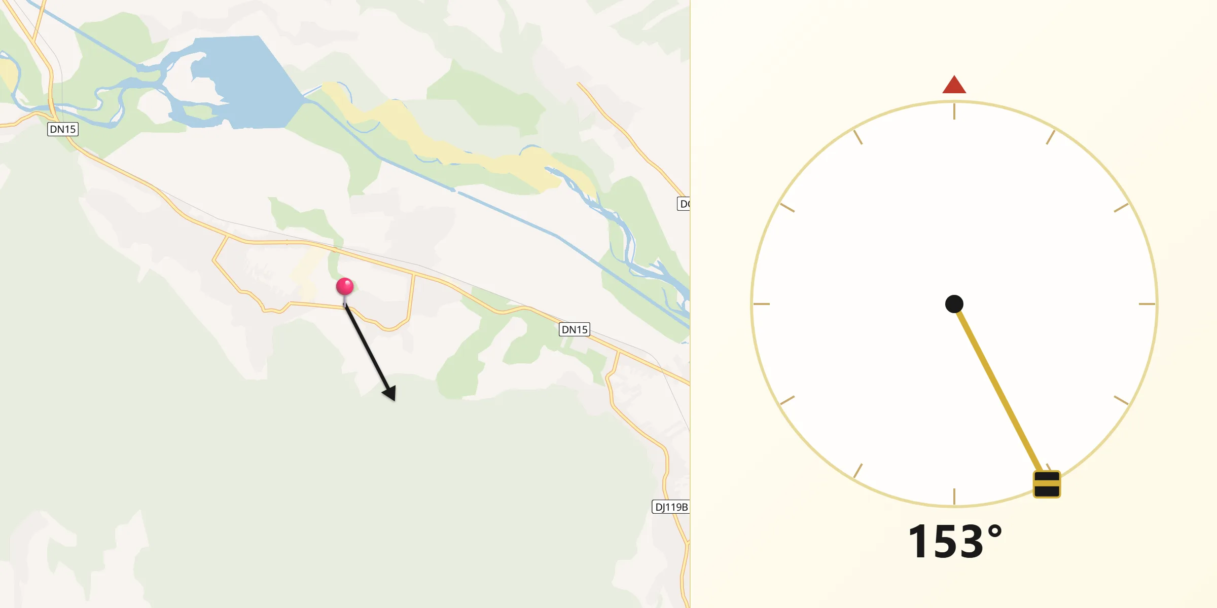 Direcția Qibla din Gârlenii de Sus