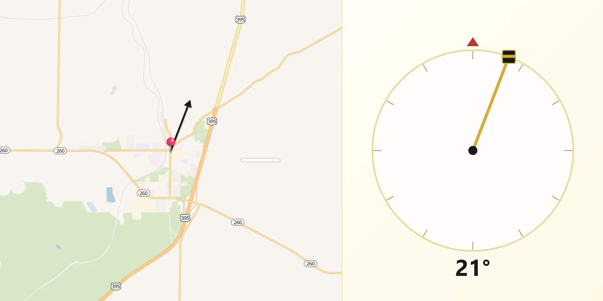 Qibla Direction from Connell