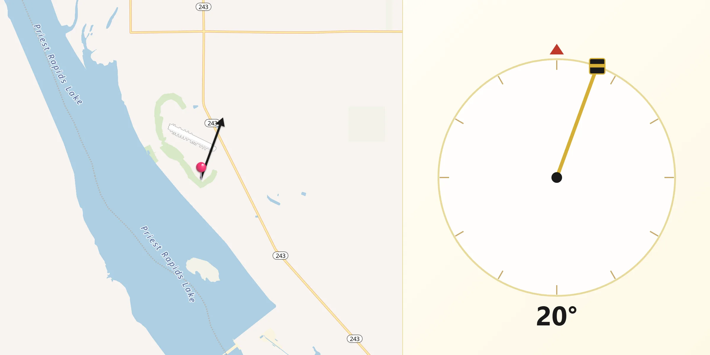 Qibla Direction from Desert Aire