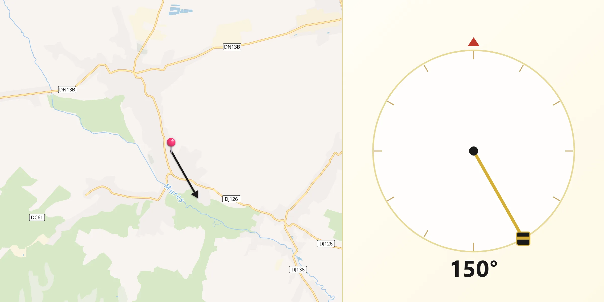 Direcția Qibla din Ciumani