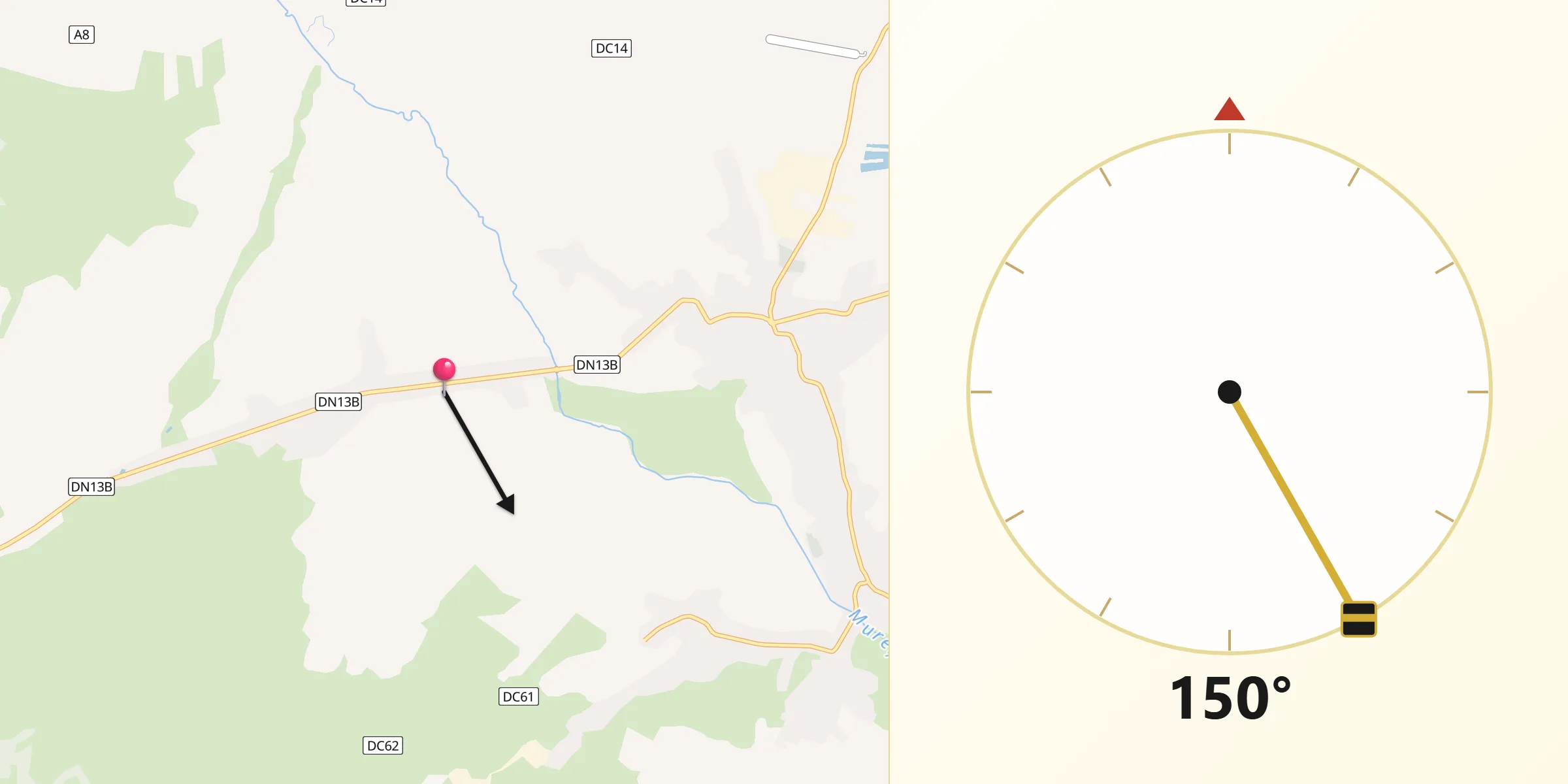 Direcția Qibla din Comuna Joseni