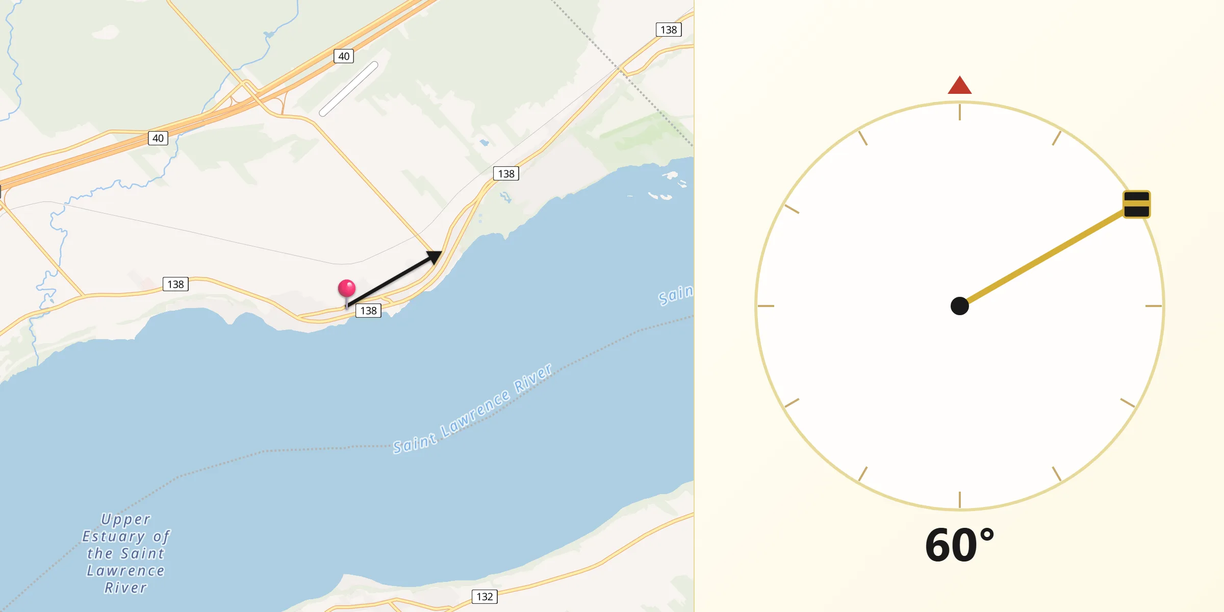 Qibla Direction from Neuville