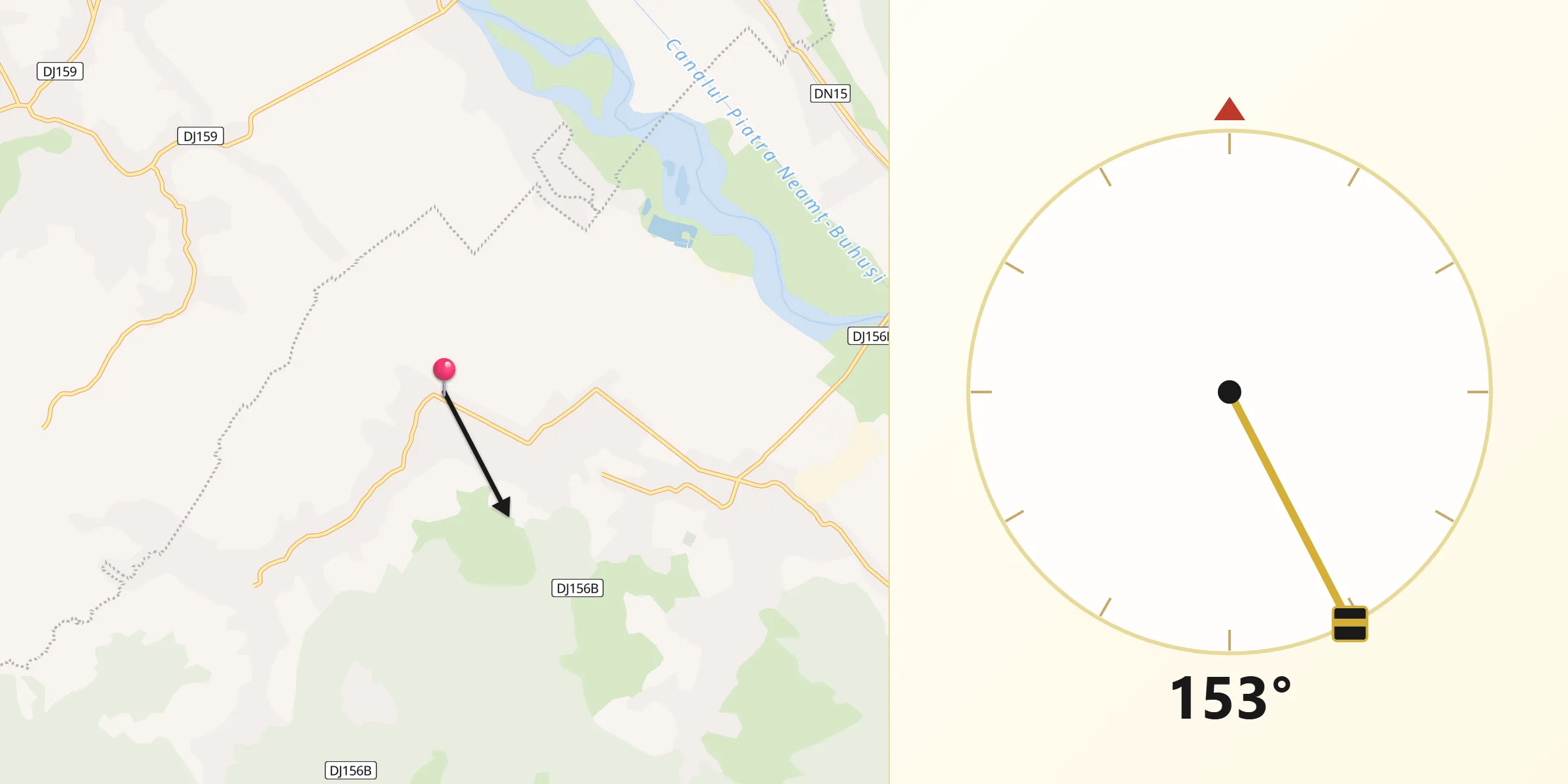 Direcția Qibla din Valea lui Ion